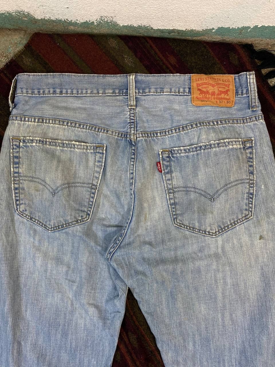 Levi's levis 559 loose straight fit distressed denim Size US 35 - 3 Thumbnail