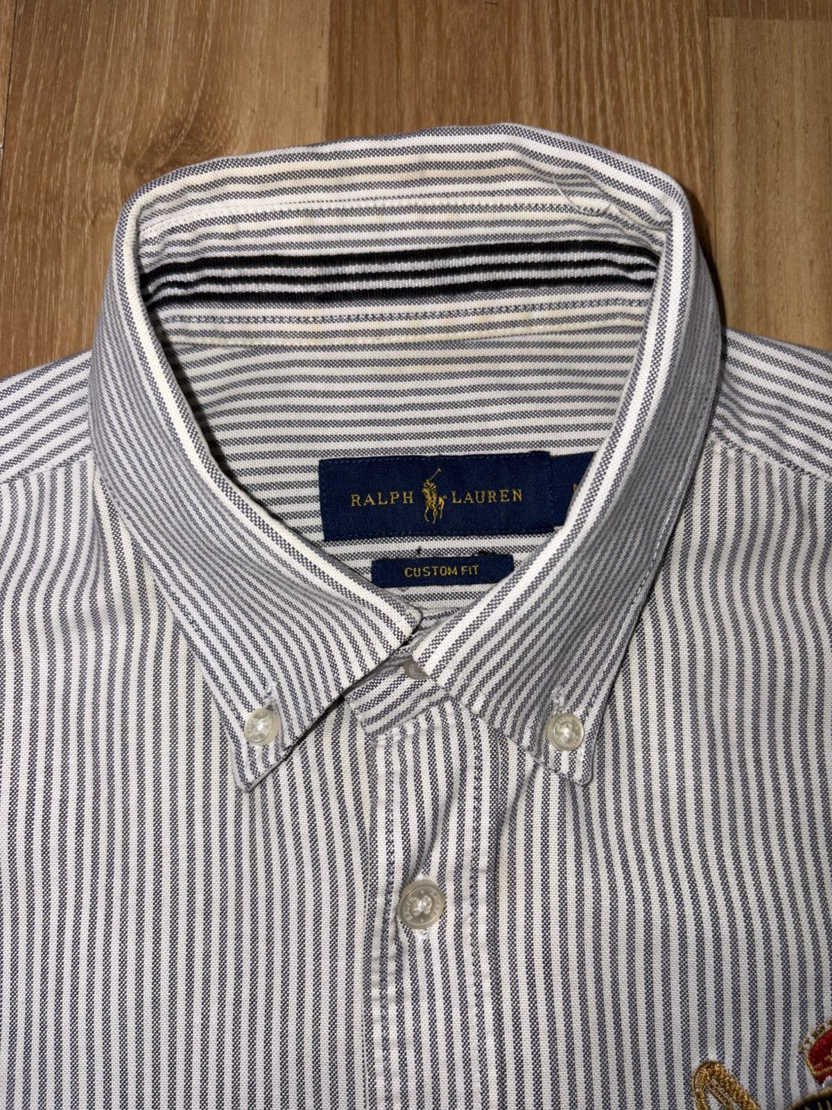 Ralph Lauren Polo Ralph Lauren Striped Crest Oxford Shirt CustomFit SizeM Size US M / EU 48-50 / 2 - 7 Thumbnail