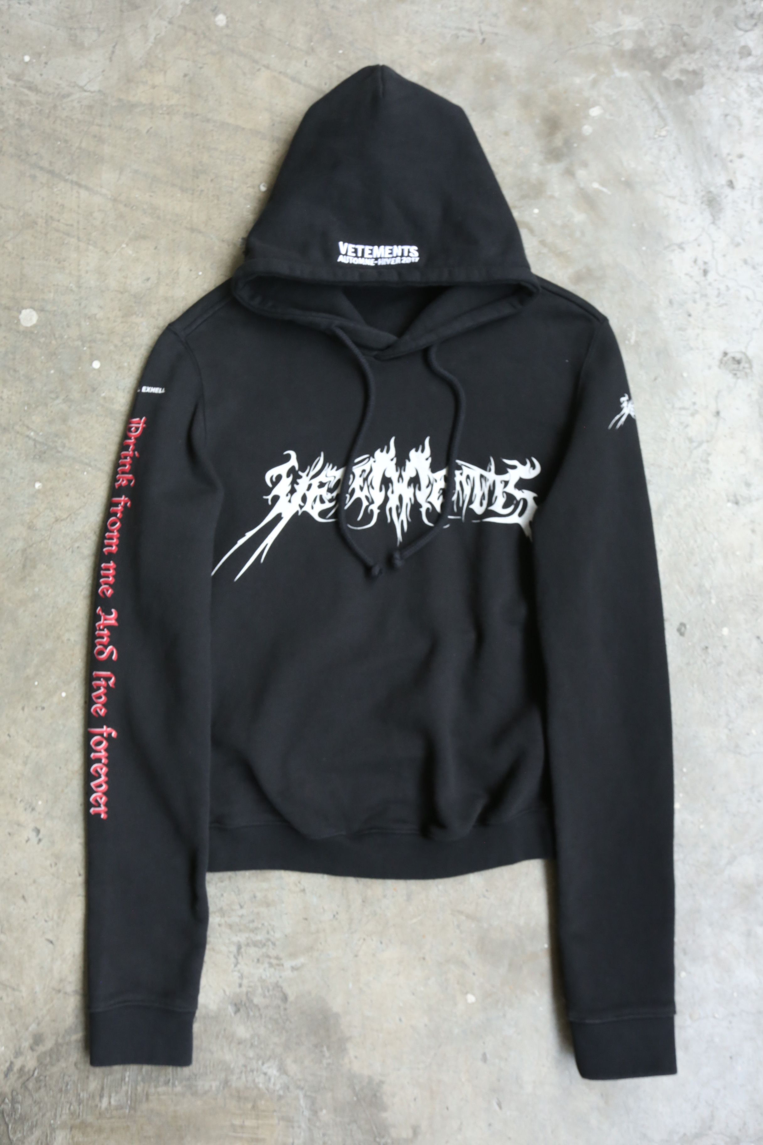 Vetements - F/W 17 - "Total Fucking Darkness" Hoodie