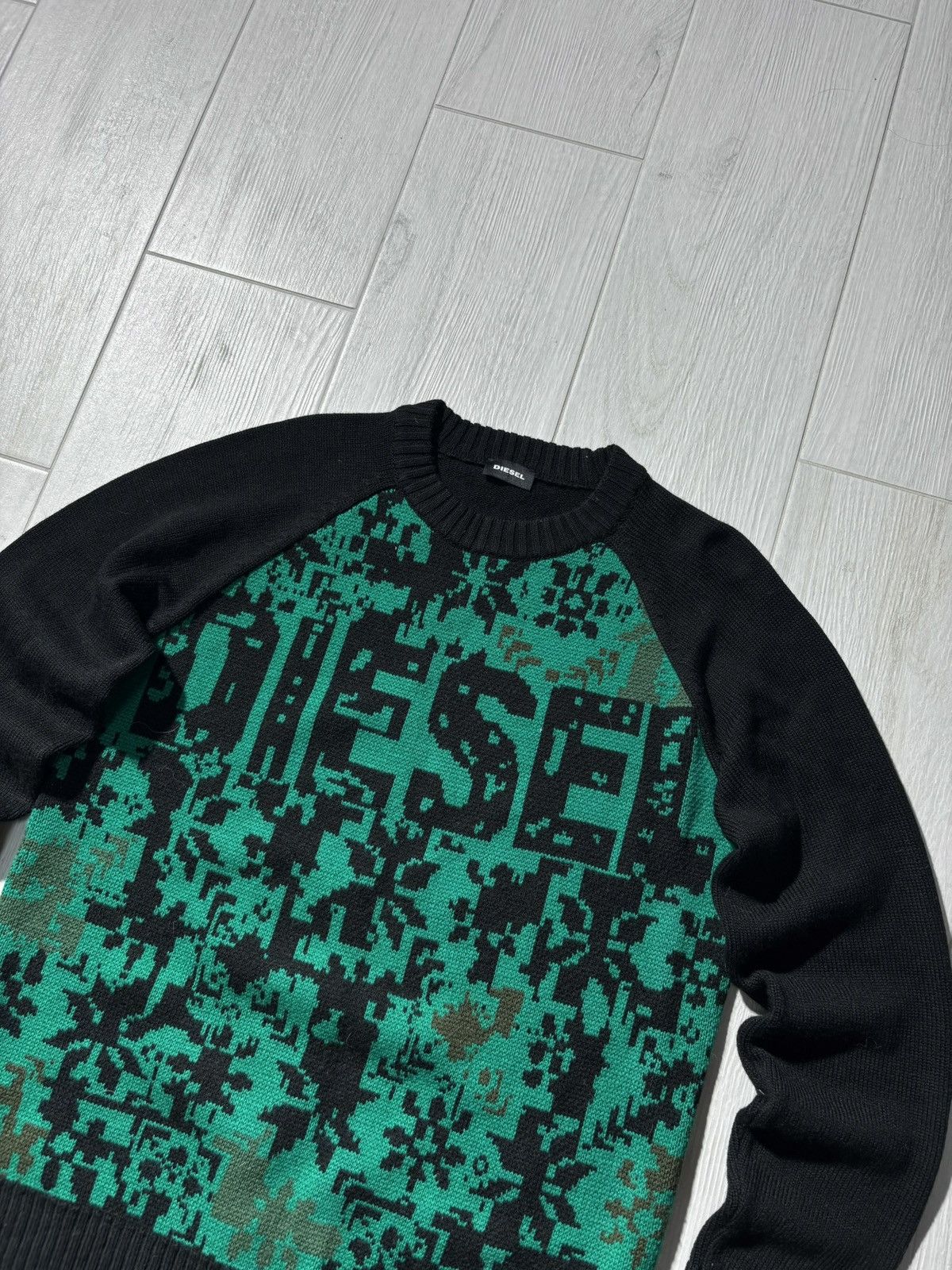 Diesel Y2K Diesel Sweter Japanese Style Big Logo Luxury Designer Size US M / EU 48-50 / 2 - 2 Thumbnail
