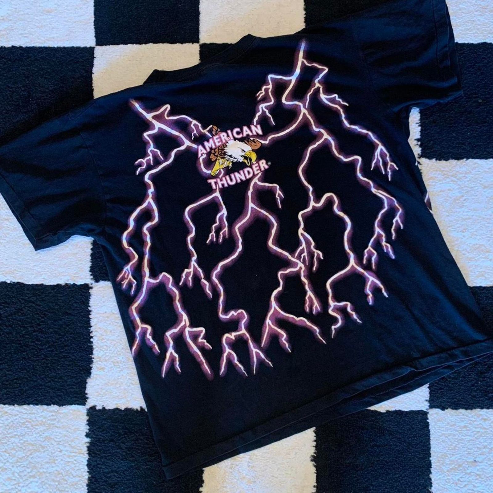 Other Vintage 90s American Thunder Eagle lightning AOP Size US L / EU 52-54 / 3 - 4 Thumbnail