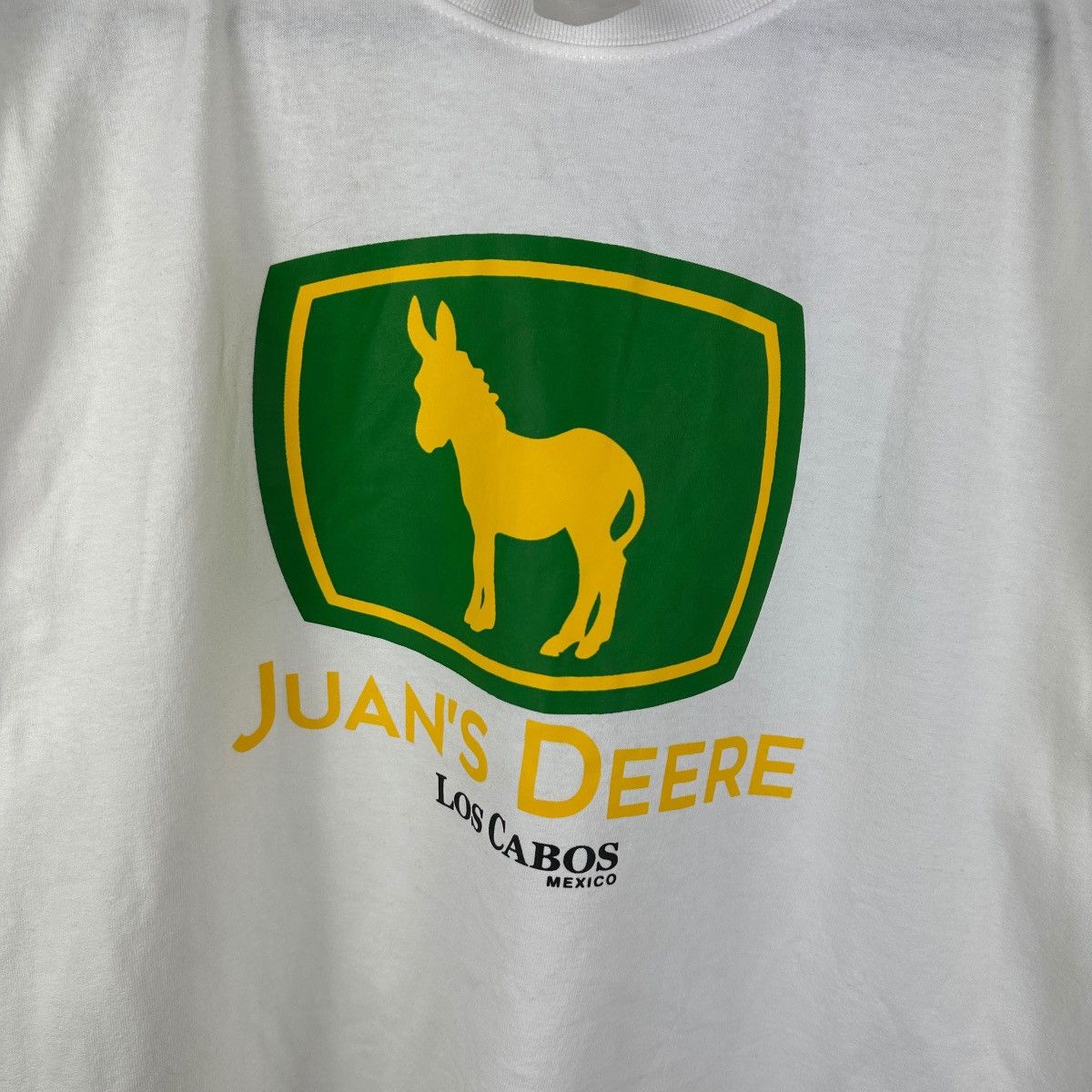 Vintage Vintage 90s Juan’s Deere Comedy Parody Shirt Size US L / EU 52-54 / 3 - 2 Thumbnail
