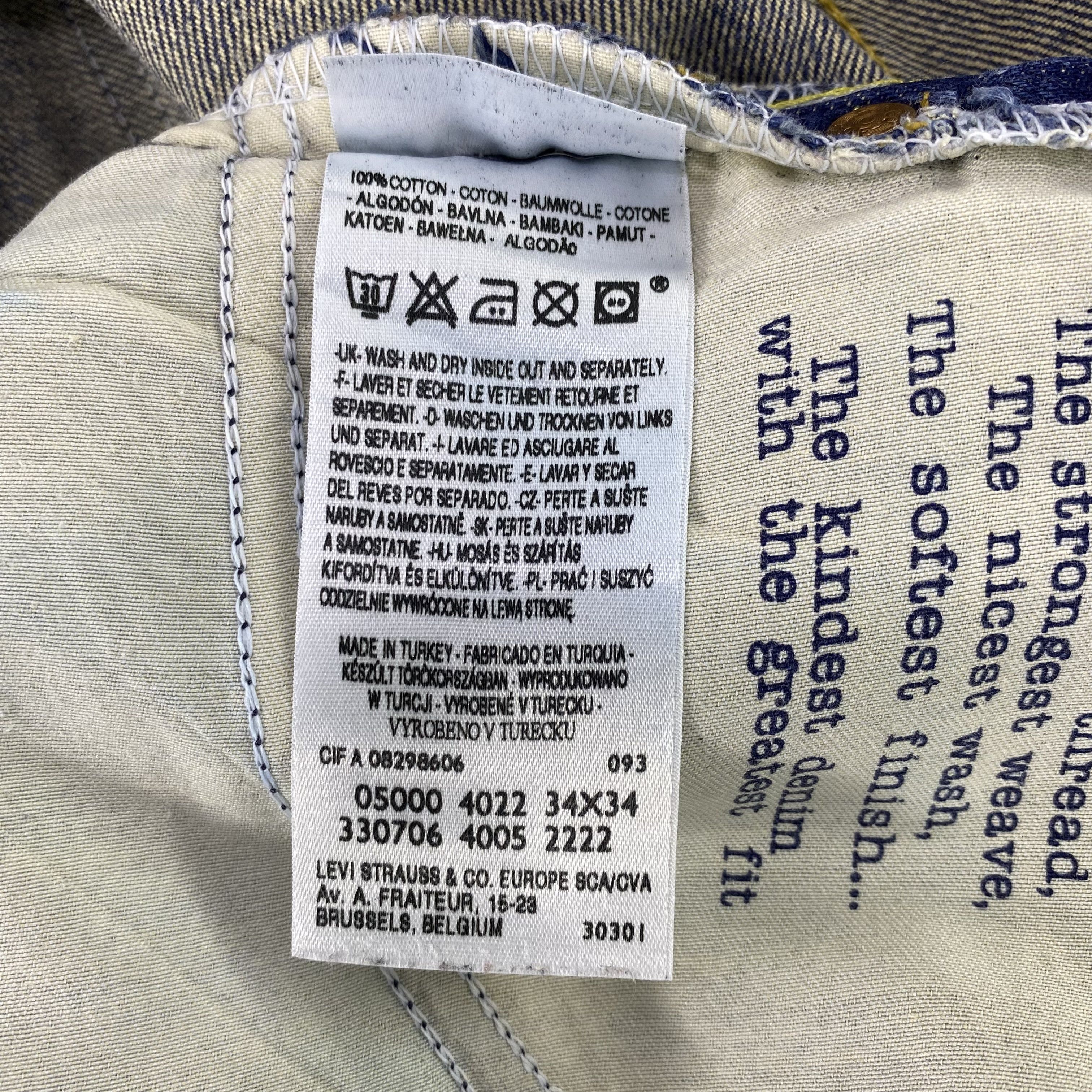 Jean × Levi's × Vintage Vintage Levis Distressed Wash Jeans-J1143 Size US 36 / EU 52 - 13 Thumbnail