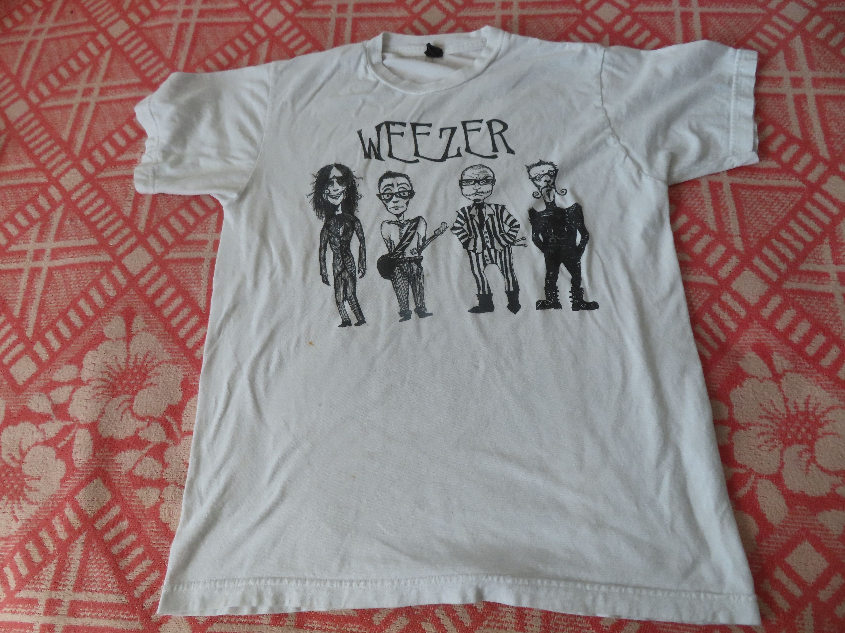 Band Tees × Tultex × Vintage Weezer Nightmare Before Christmas caricatures band T-shirt Size US M / EU 48-50 / 2 - 1 Thumbnail