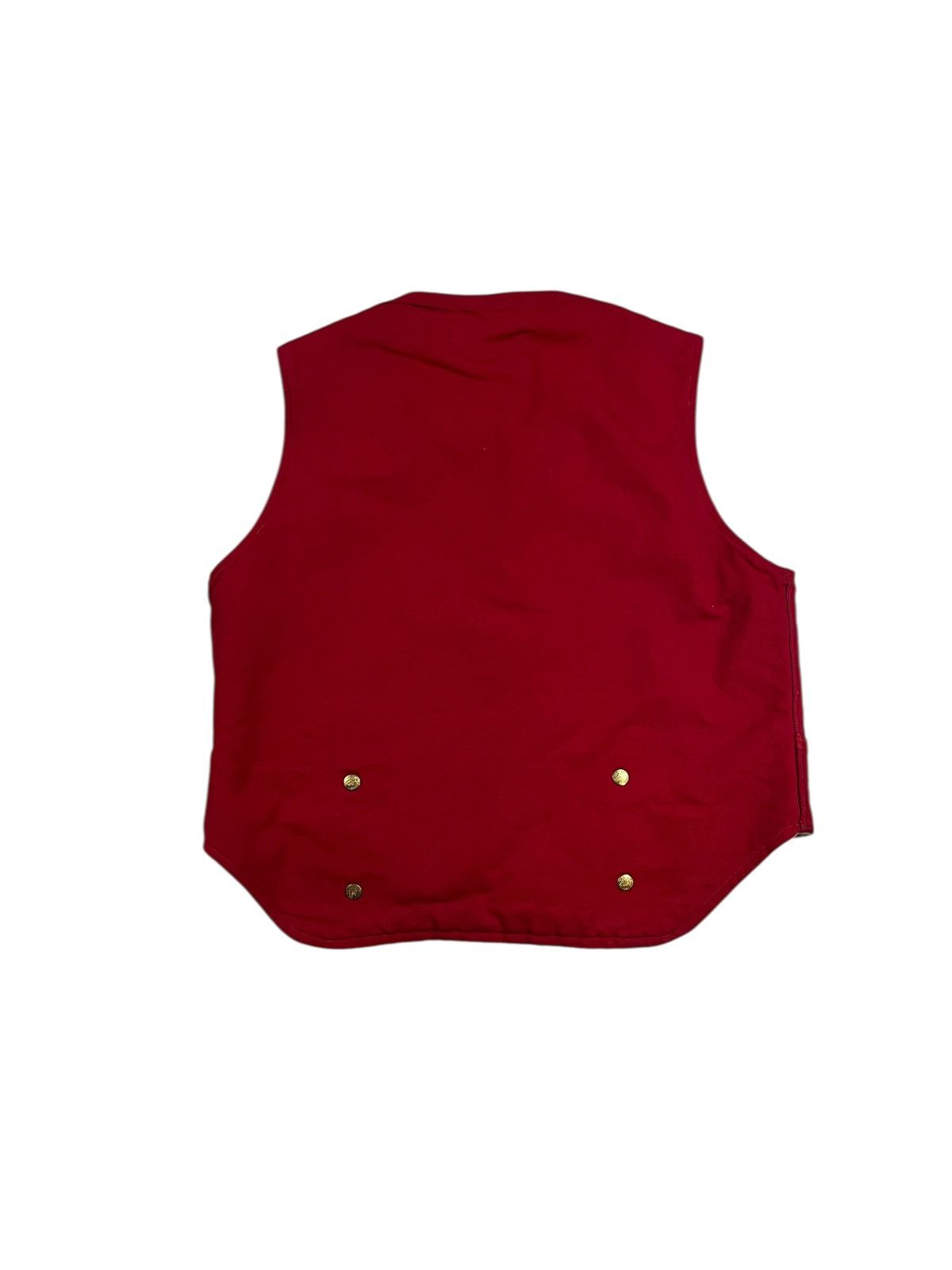 Vintage Vintage 60s Carters Red Shearling Hunting Vest Size US M / EU 48-50 / 2 - 2 Thumbnail