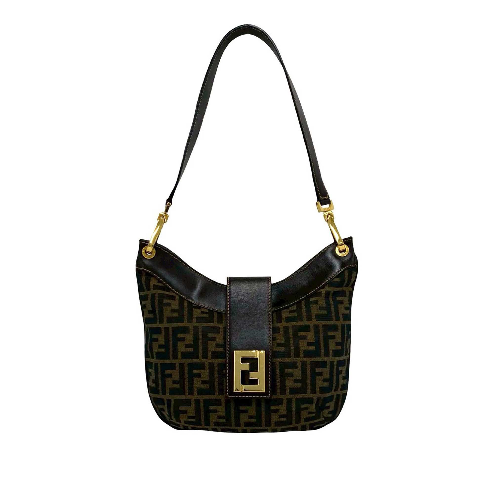 Fendi Zucca Canvas Shoulder Bag Size ONE SIZE - 1 Thumbnail