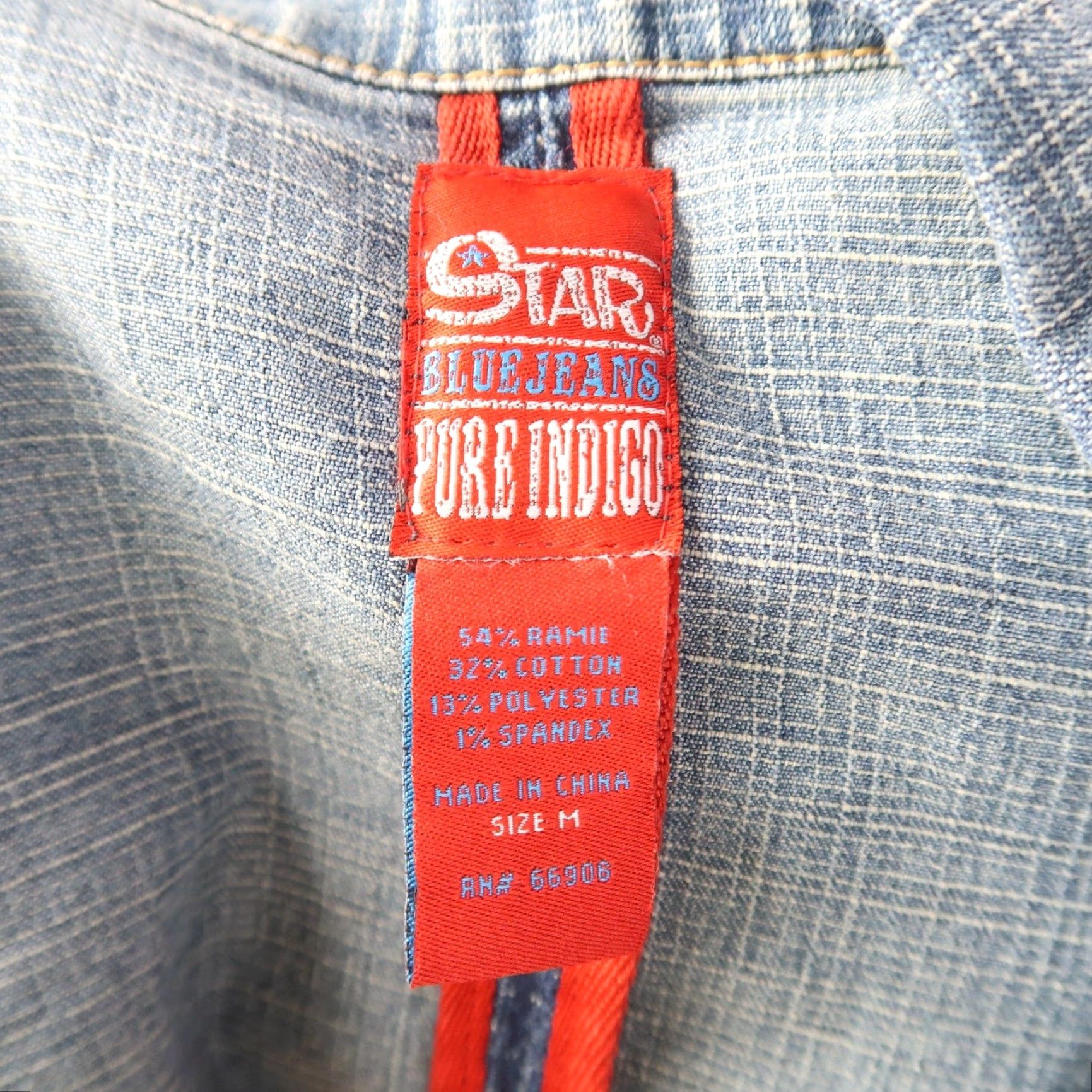 Vintage VINTAGE Star Jeans Denim Blazer Jacket M Women Blue 90s Casual Long Sleeve Button Closure Size 32" / US 10 / IT 46 - 6 Thumbnail