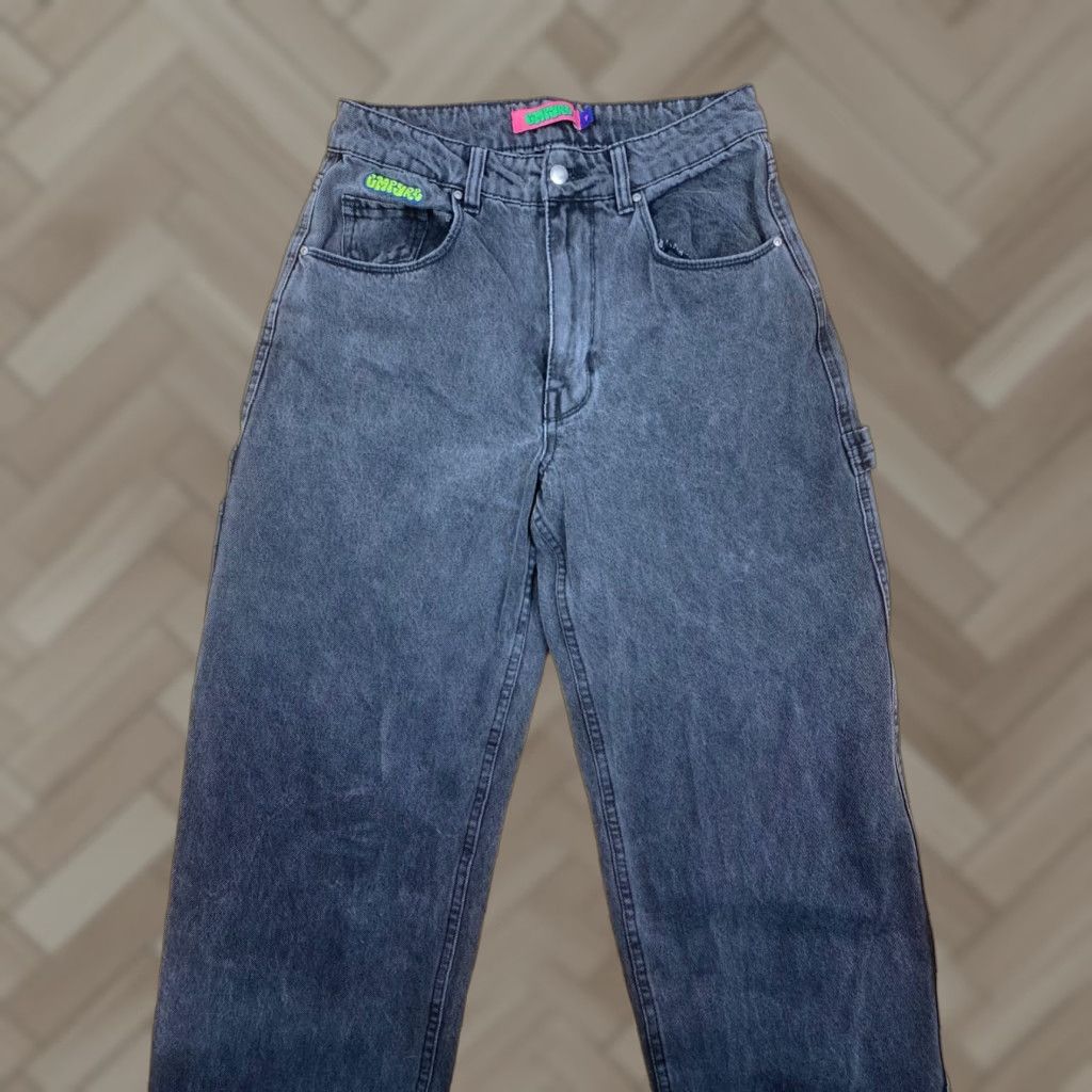 Empyre Empyre Denim Jeans Black Distressed Tapered Size 7 Women Size 28" / US 6 / IT 42 - 1 Thumbnail