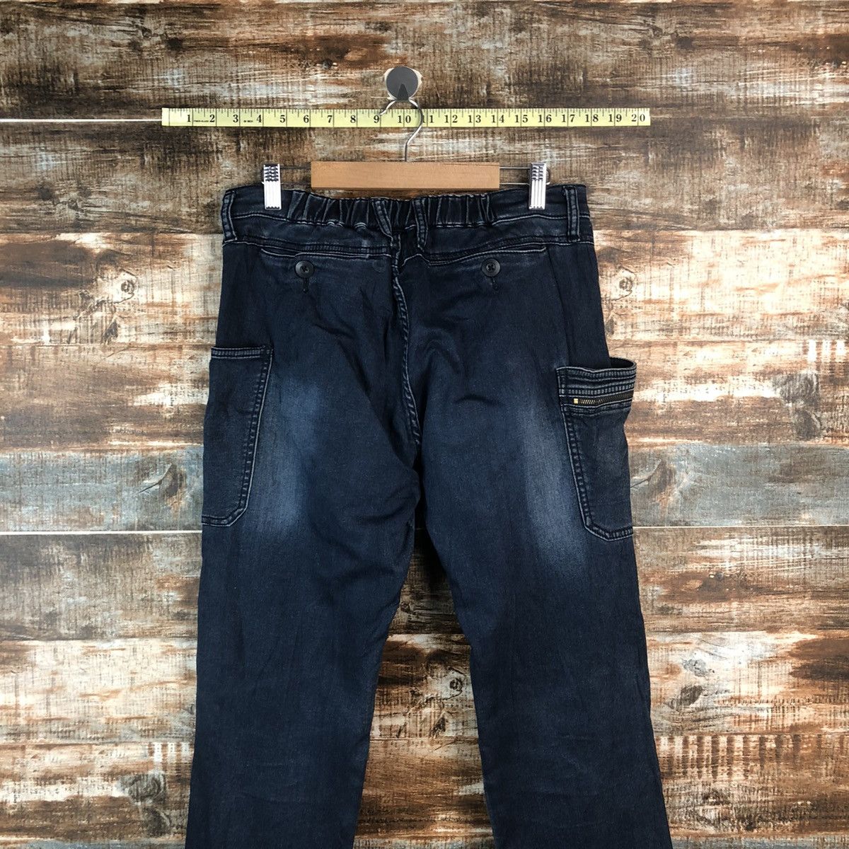 Japanese Brand Fieldcore Japanese utility tactical Blue Denim Pants #A2094 Size US 32 / EU 48 - 17 Thumbnail