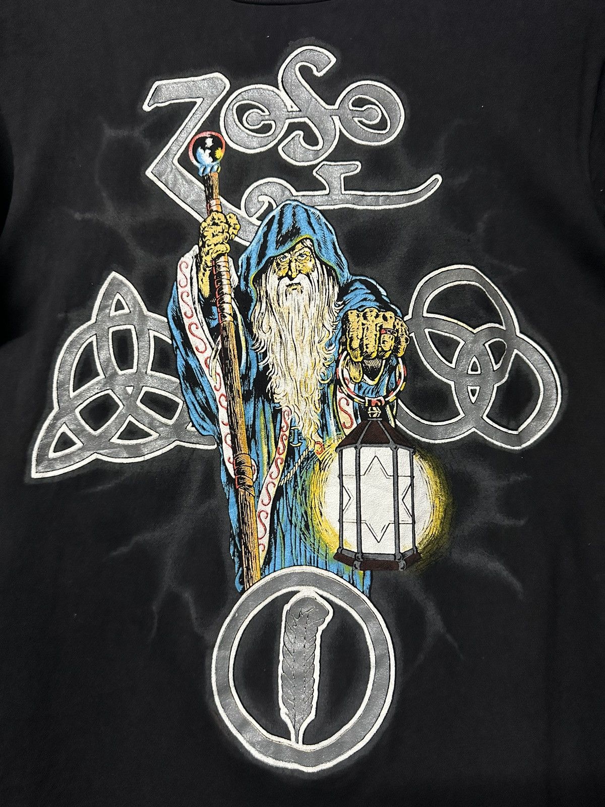 Band Tees × Vintage Vintage 80s Led Zeppelin Promo Faded Tee Size US M / EU 48-50 / 2 - 2 Thumbnail