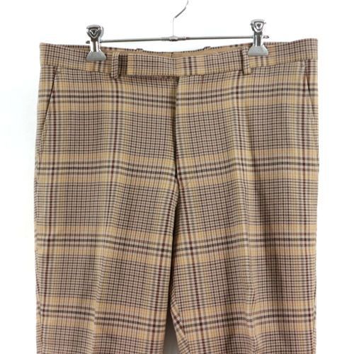 Auralee AURALEE 19AW WOOL SERGE CHECK NARROW SLACKS Beige 5 Size US 34 / EU 50 - 3 Thumbnail