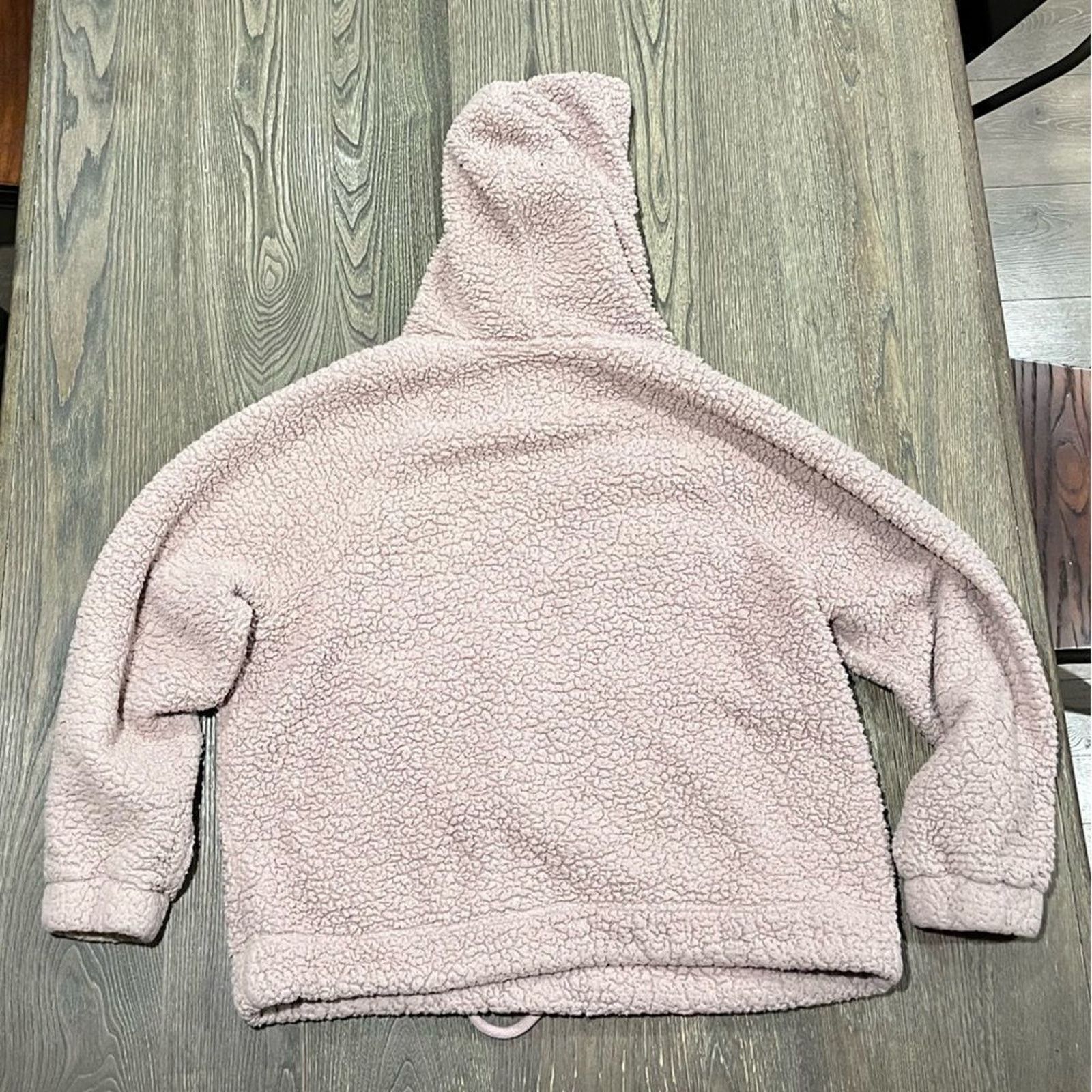 American Eagle Outfitters American Eagle Sherpa Hoodie Sweatshirt Long Sleeve Pullover Size M / US 6-8 / IT 42-44 - 6 Thumbnail