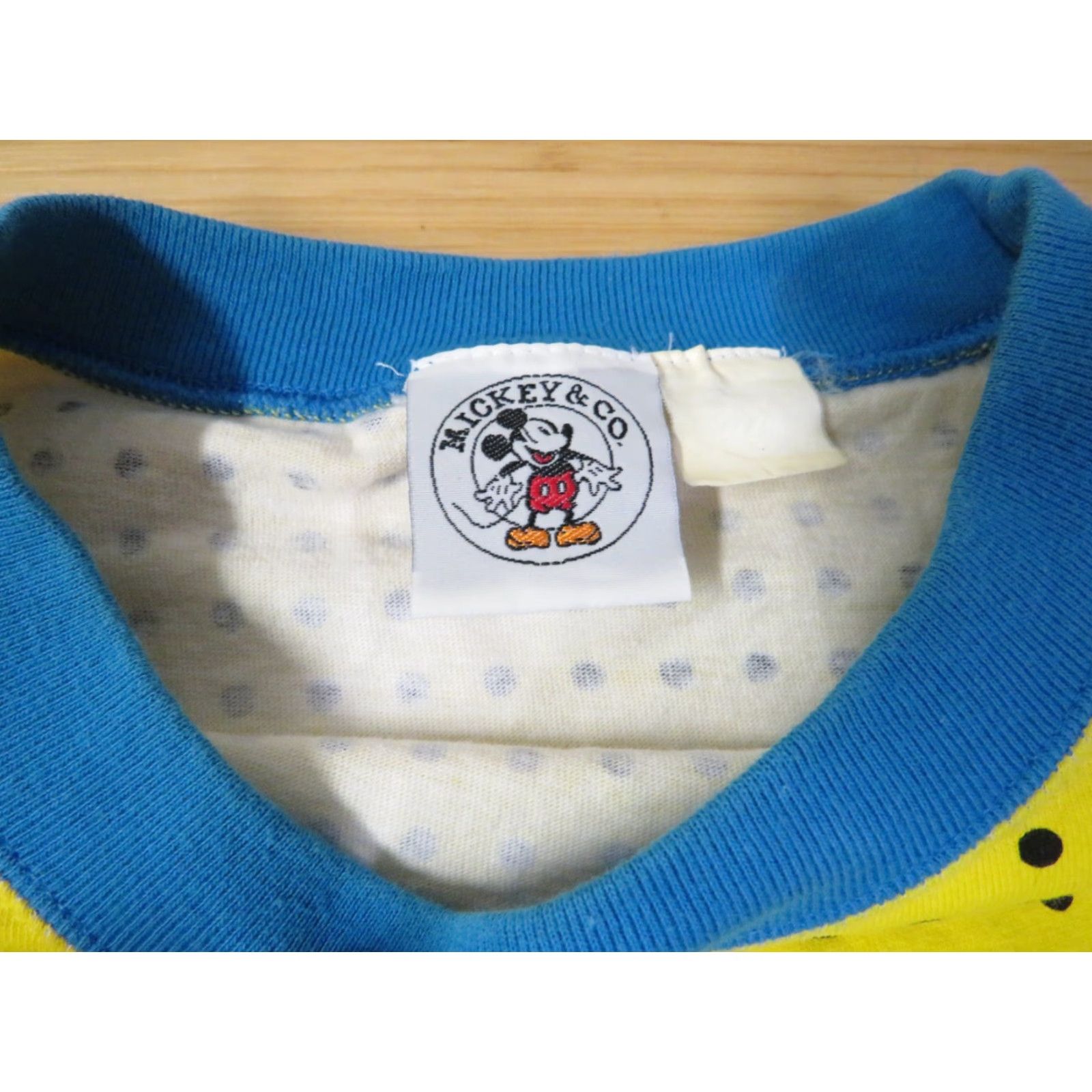 CO VINTAGE Mickey And Co T Shirt Adult Medium Yellow Mickey Mouse Logo Crew Neck Short Sleeve US Made Size US M / EU 48-50 / 2 - 4 Thumbnail