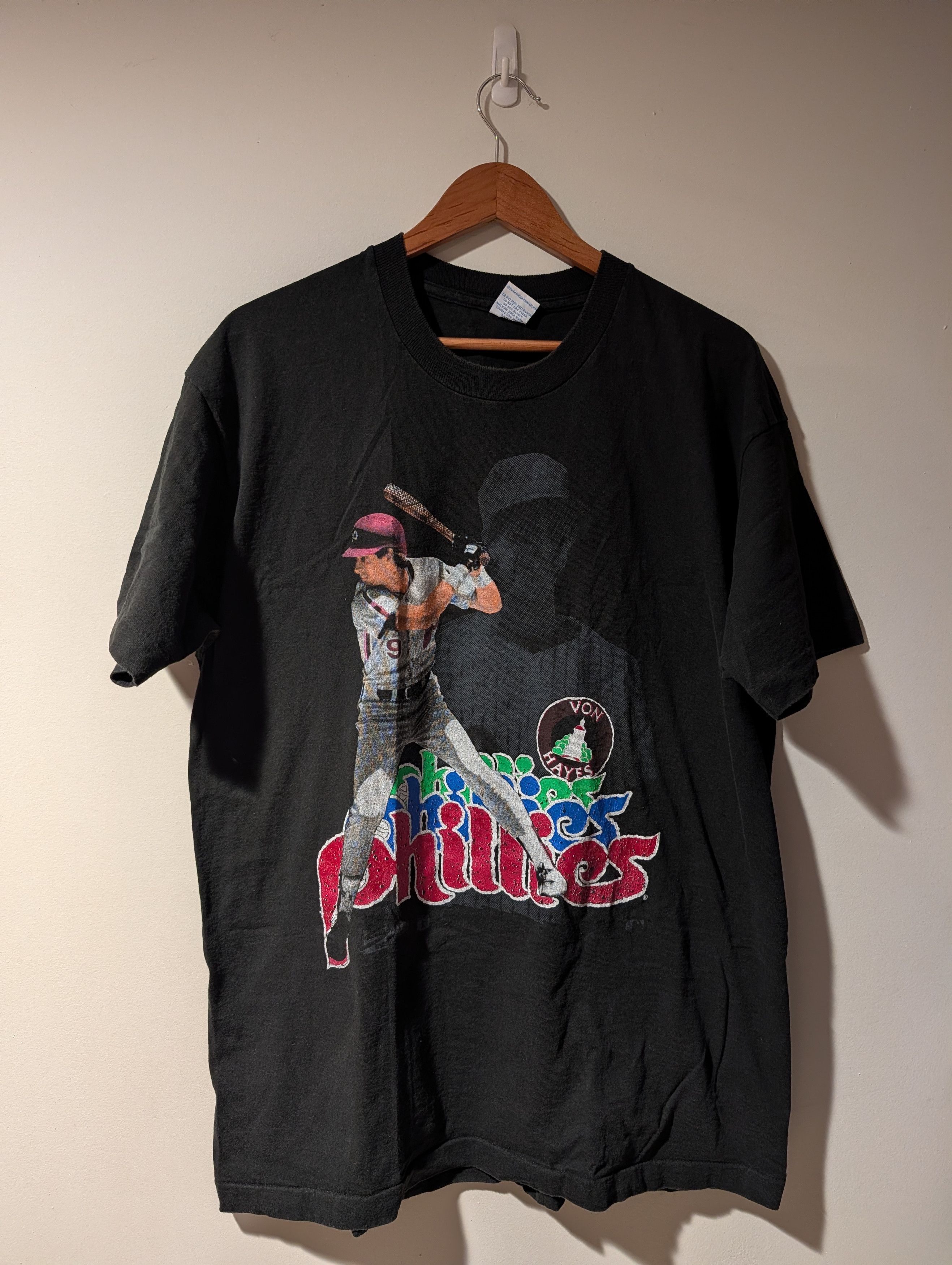 Vintage Von Hayes Philadelphia Phillies MLB Graphic T-Shirt