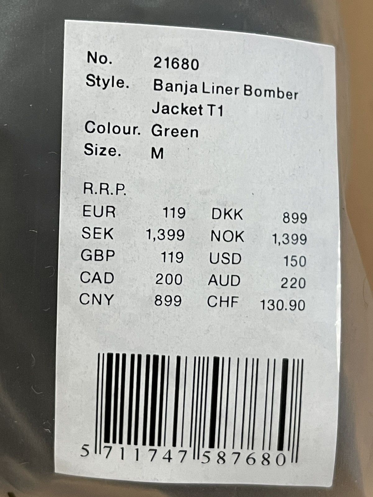 Rains Rains mens bomber Banja M New Size US M / EU 48-50 / 2 - 7 Thumbnail