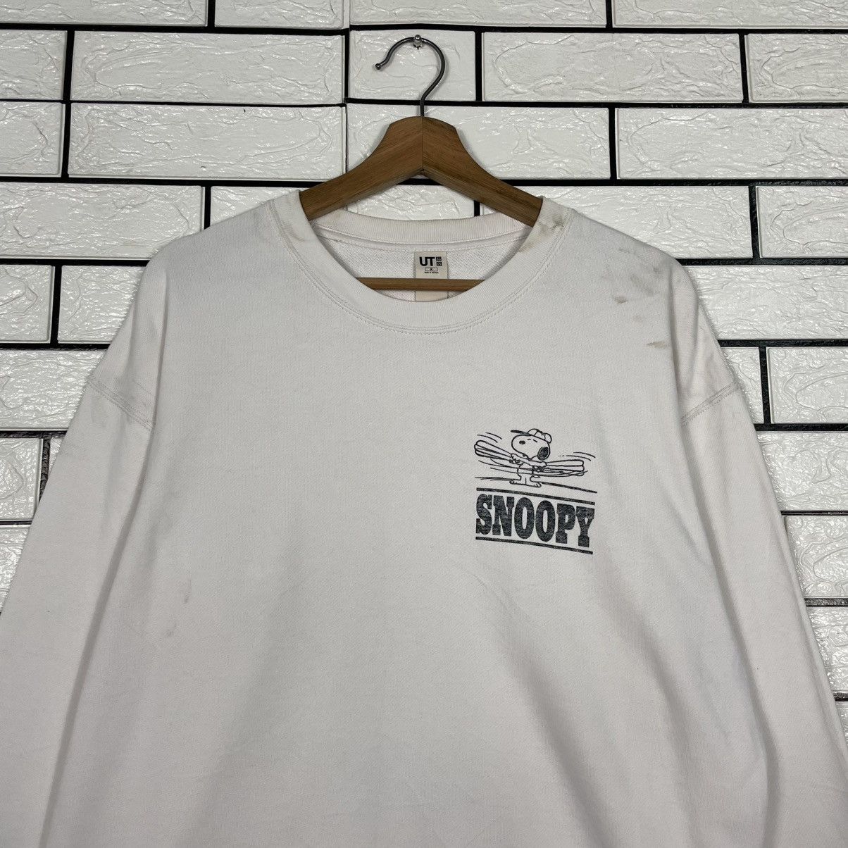 Uniqlo Snoopy Big Print Sweatshirt Size US M / EU 48-50 / 2 - 2 Thumbnail