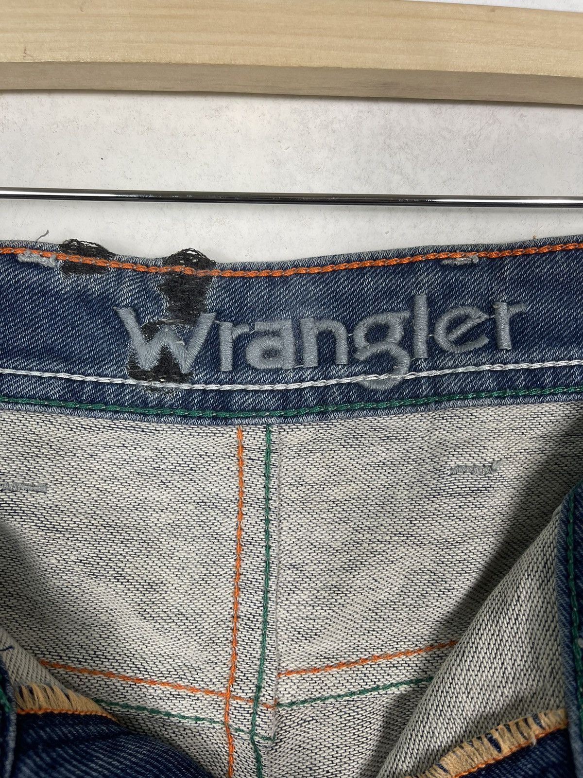 If Six Was Nine Wrangler Stone Wash Zipper Fly Denim Jeans W40 Size US 40 / EU 56 - 15 Thumbnail