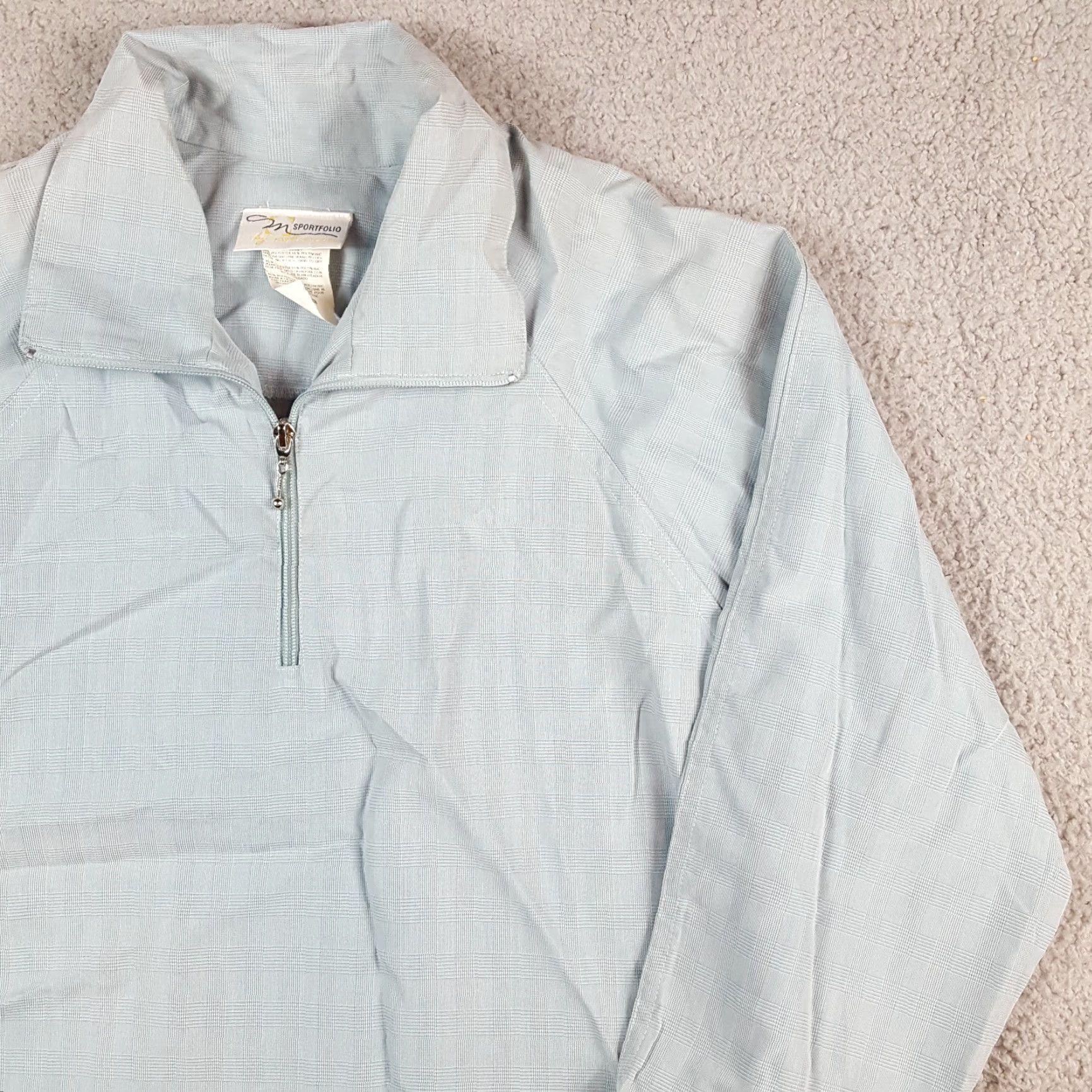 Vintage VINTAGE 1/4 Zip Blue Lightweight Outdoor Hiking Size L Windbreaker Jacket Size L / US 10 / IT 46 - 3 Thumbnail