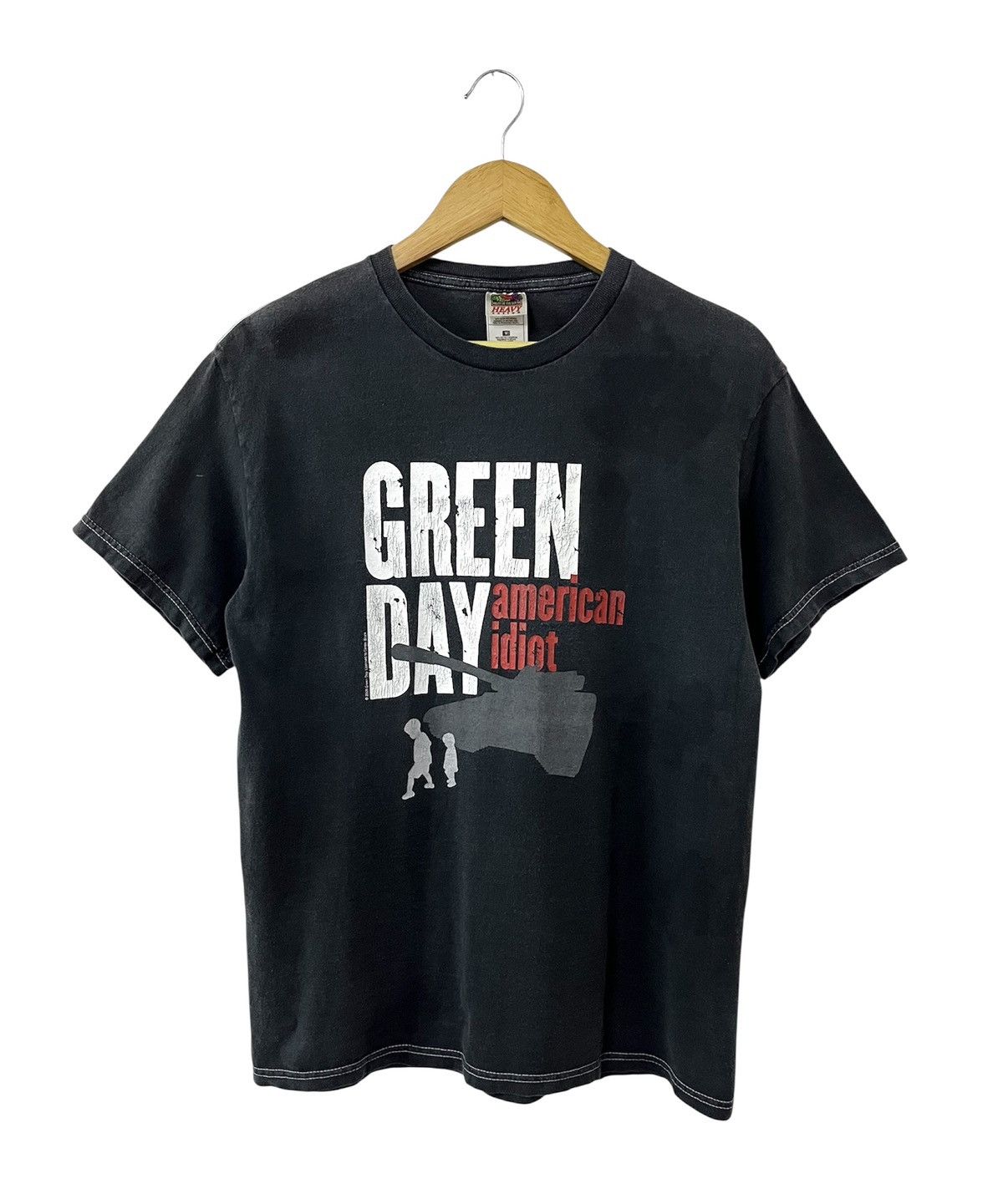 VINTAGE 00s GREEN DAY AMERICAN IDIOT PUNK ROCK BAND TSHIRT