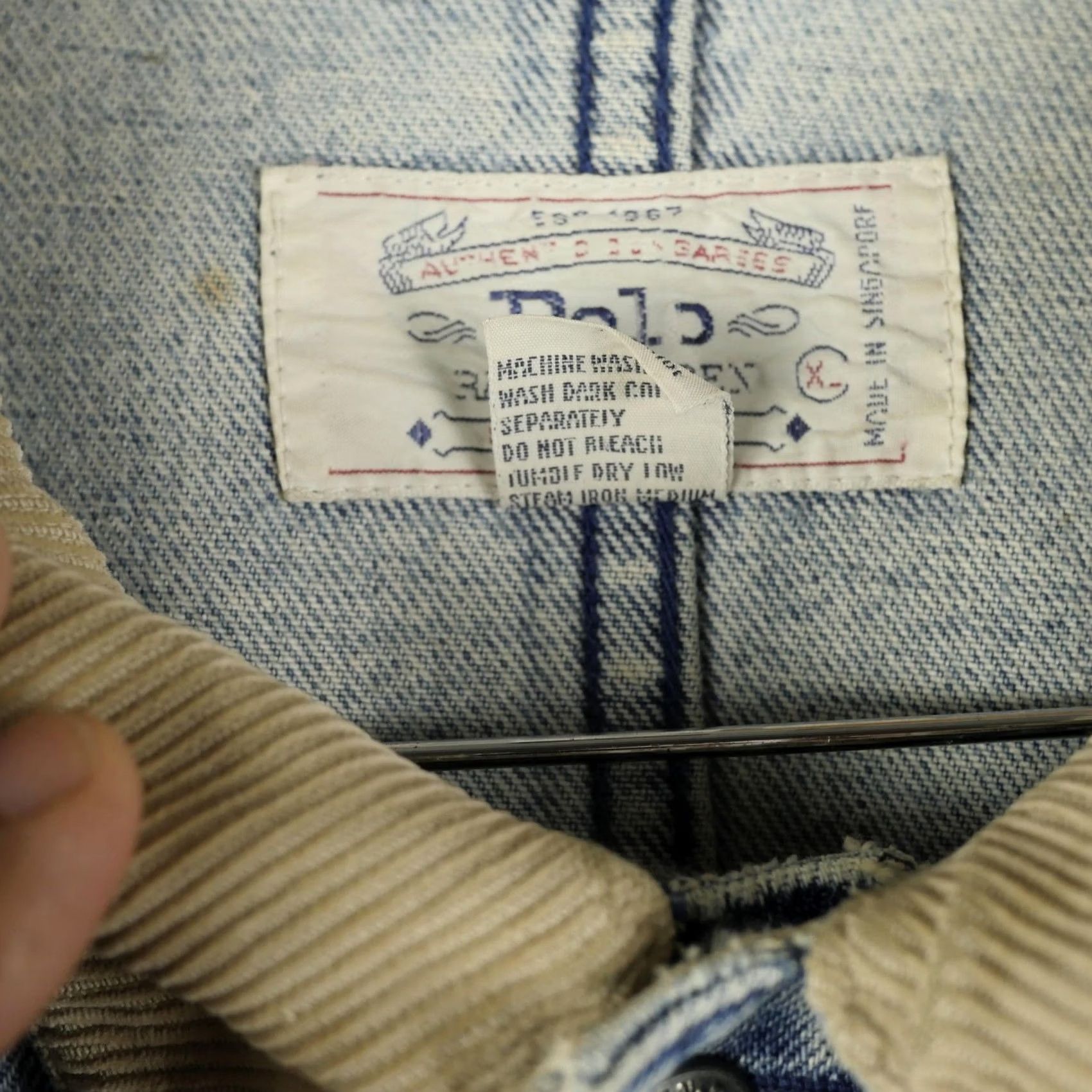 Polo Ralph Lauren VINTAGE Polo Ralph Lauren Jacket Mens XL Denim Hunting Field Chore Coat Workwear Size US XL / EU 56 / 4 - 4 Thumbnail