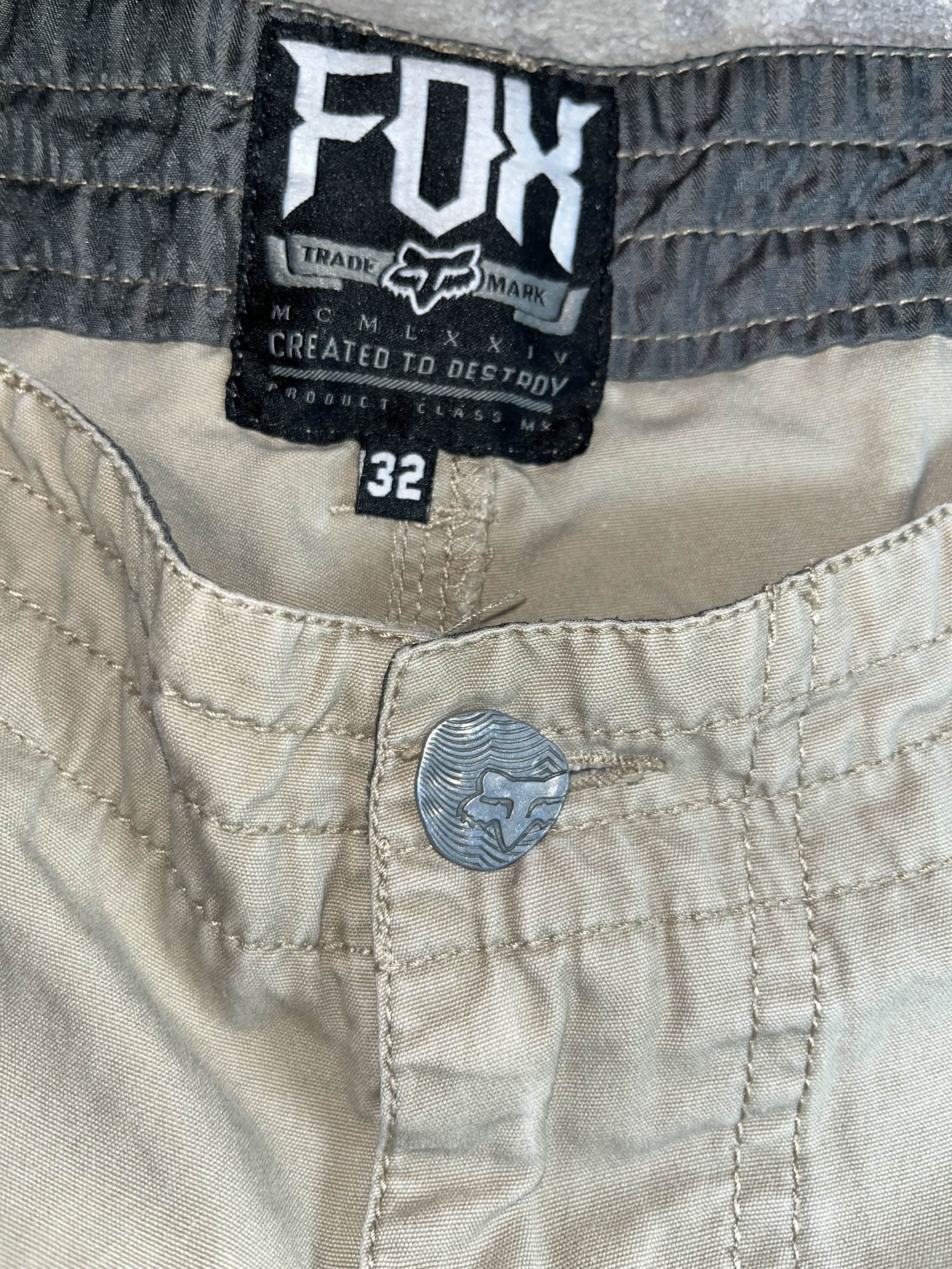 Fox Racing Y2K Fox Racing Khaki Cargo Shorts Size US 32 / EU 48 - 4 Thumbnail