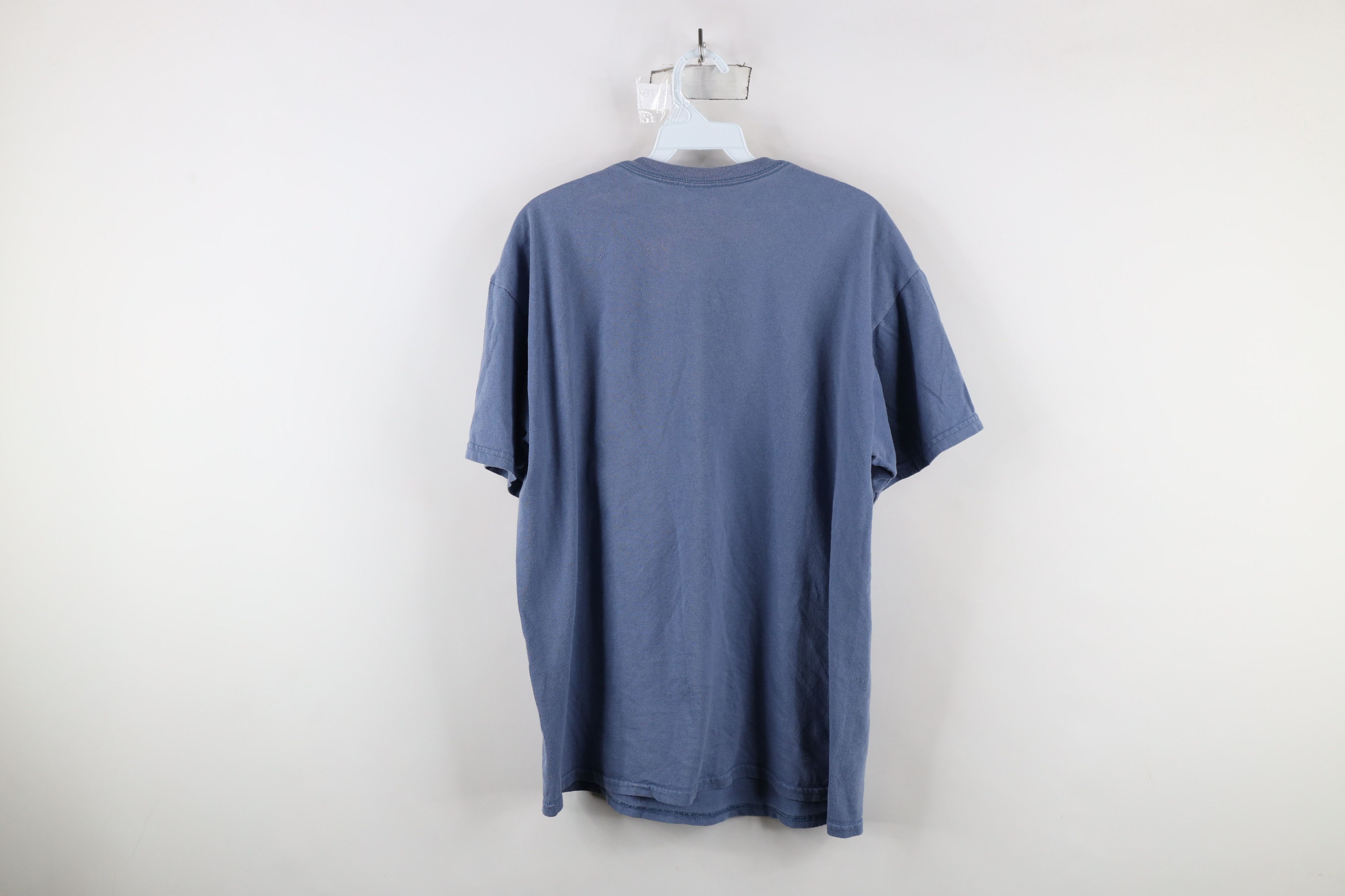 Vintage Vintage 90s Streetwear Taos Kokopelli Fiesta T-Shirt Blue Size US L / EU 52-54 / 3 - 9 Thumbnail