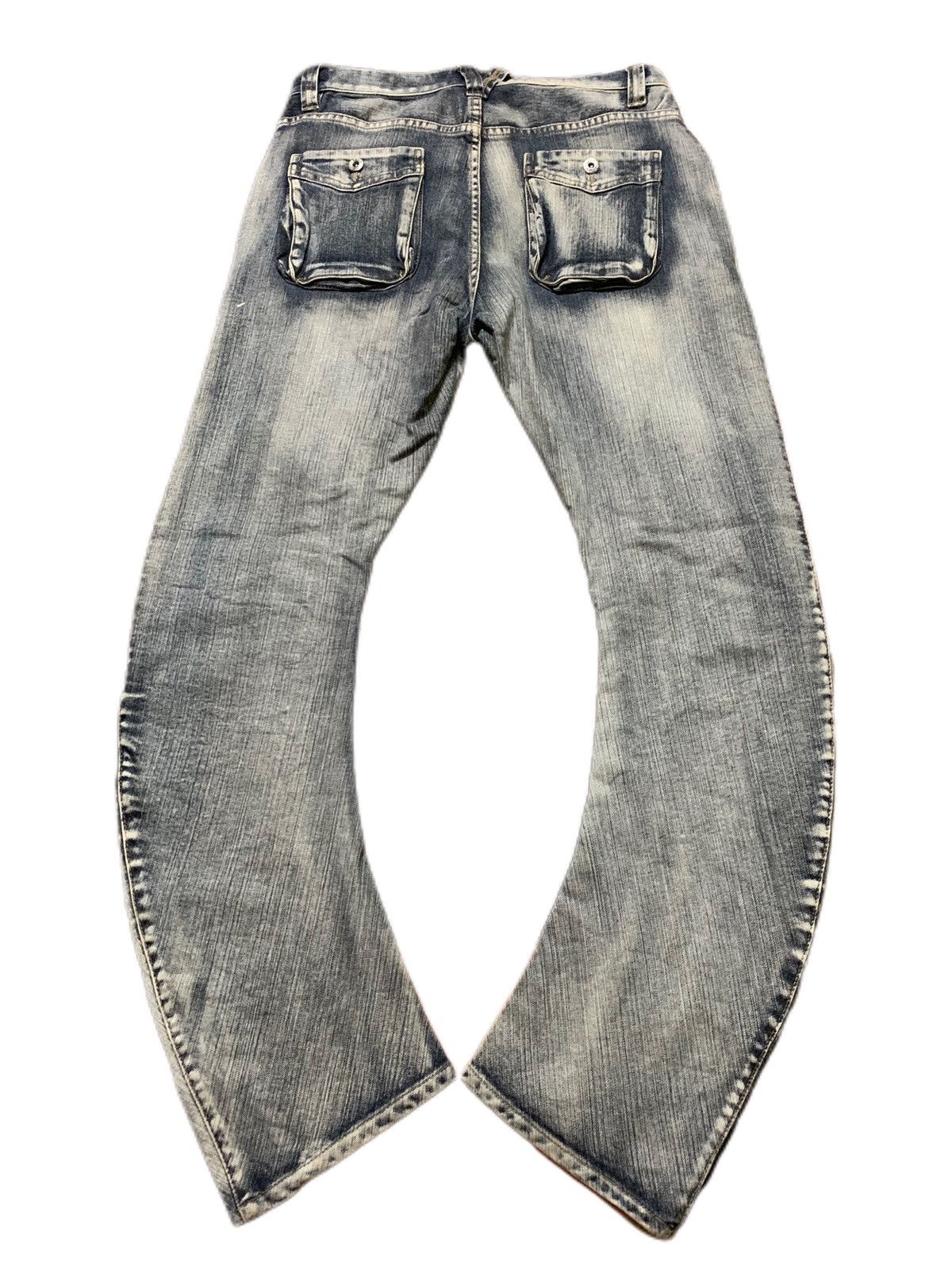 PPFM PPFM twist curve biker jeans multipocket punk goth washed Size US 31 - 2 Thumbnail