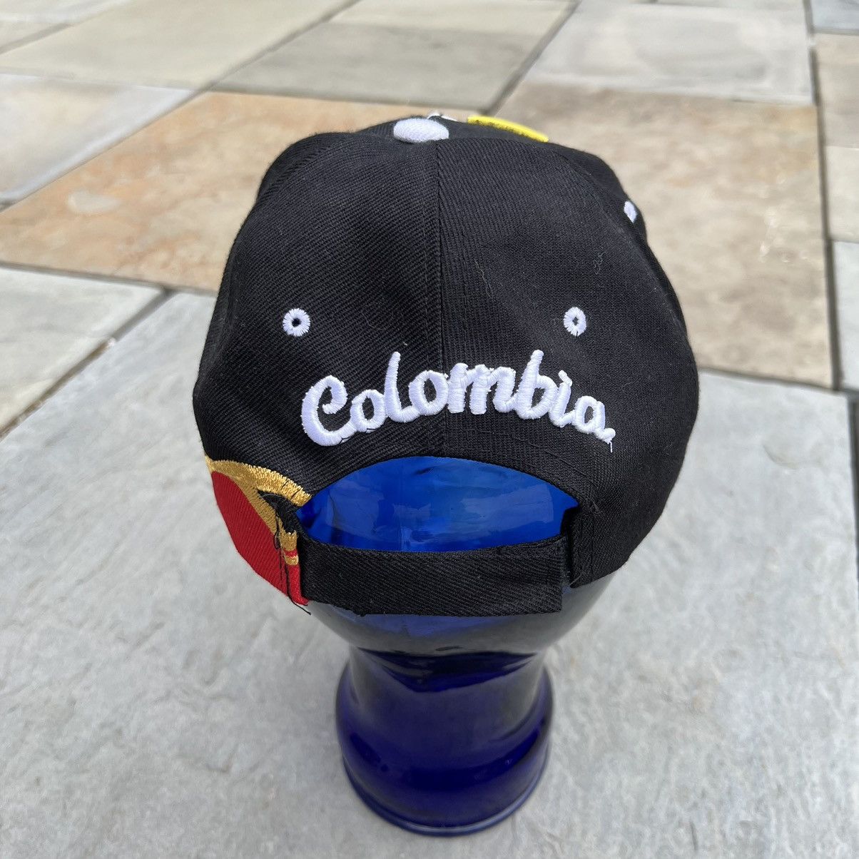 Other Columbia South America Embroidered Black Strapback Hat Size ONE SIZE - 5 Thumbnail