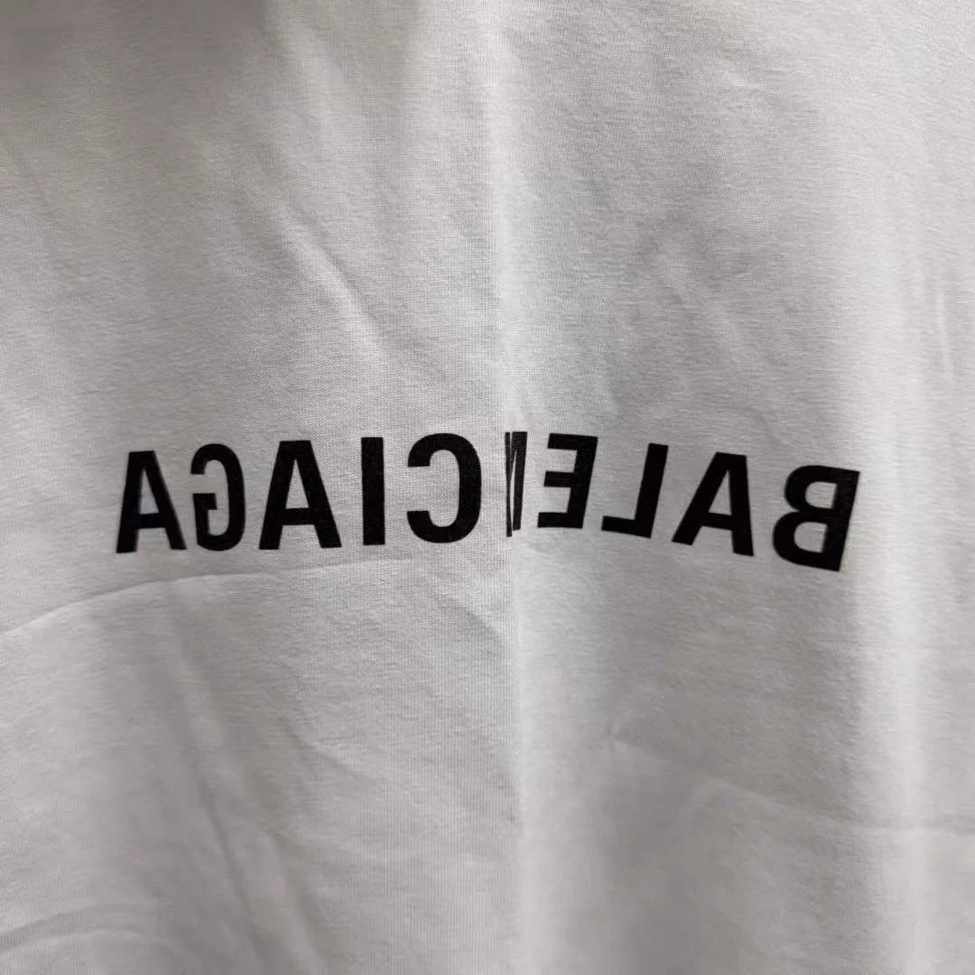 Balenciaga Balenciaga Reverse Logo Short Sleeve Tee L (99 New) Size L / US 10 / IT 46 - 3 Thumbnail