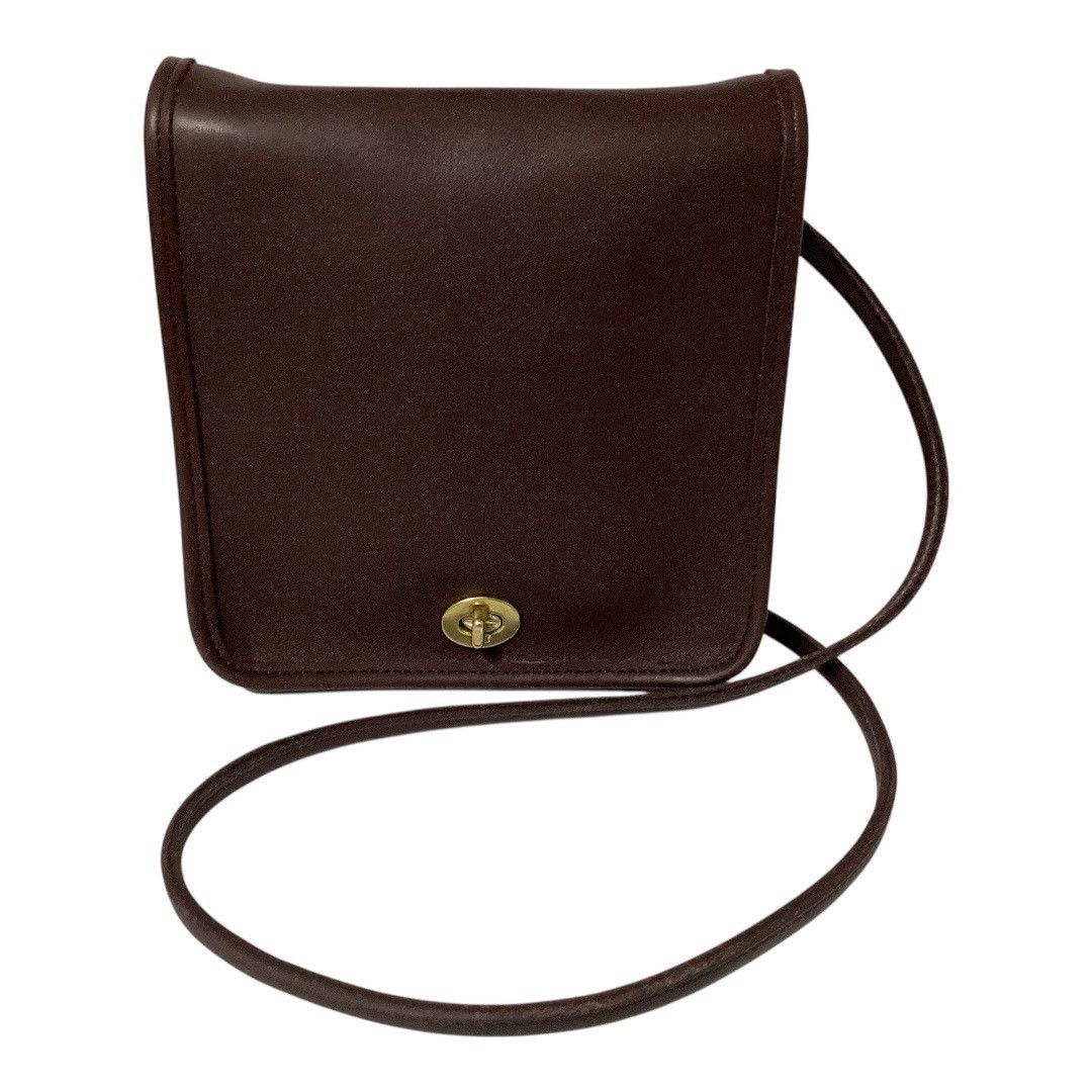 Coach Vintage Coach Compact Pouch Crossbody Bag Purse Turn Lock Mo Size ONE SIZE - 1 Thumbnail