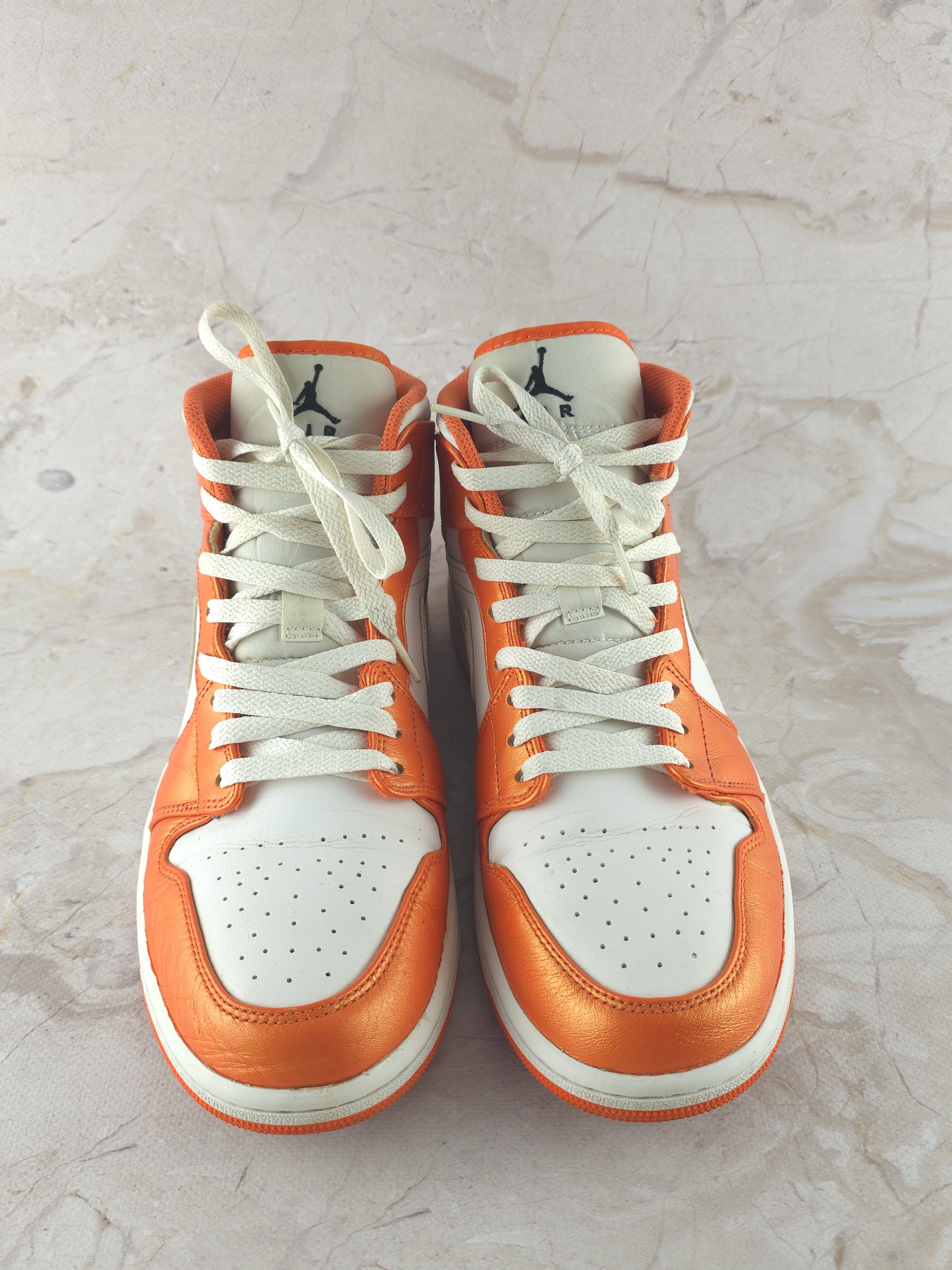 Jordan Brand Nike Jordan 1 Mid Metallic Orange Size US 11 / EU 44 - 4 Thumbnail