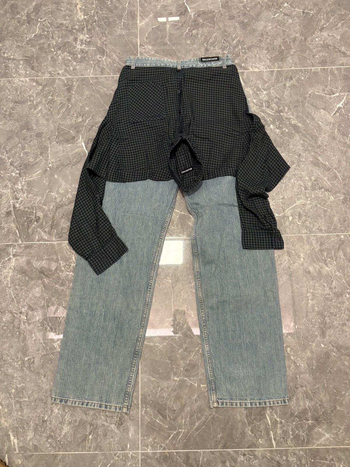 Balenciaga Balenciaga 2 in 1 Shirt Jeans Size US 30 / EU 46 - 1 Thumbnail