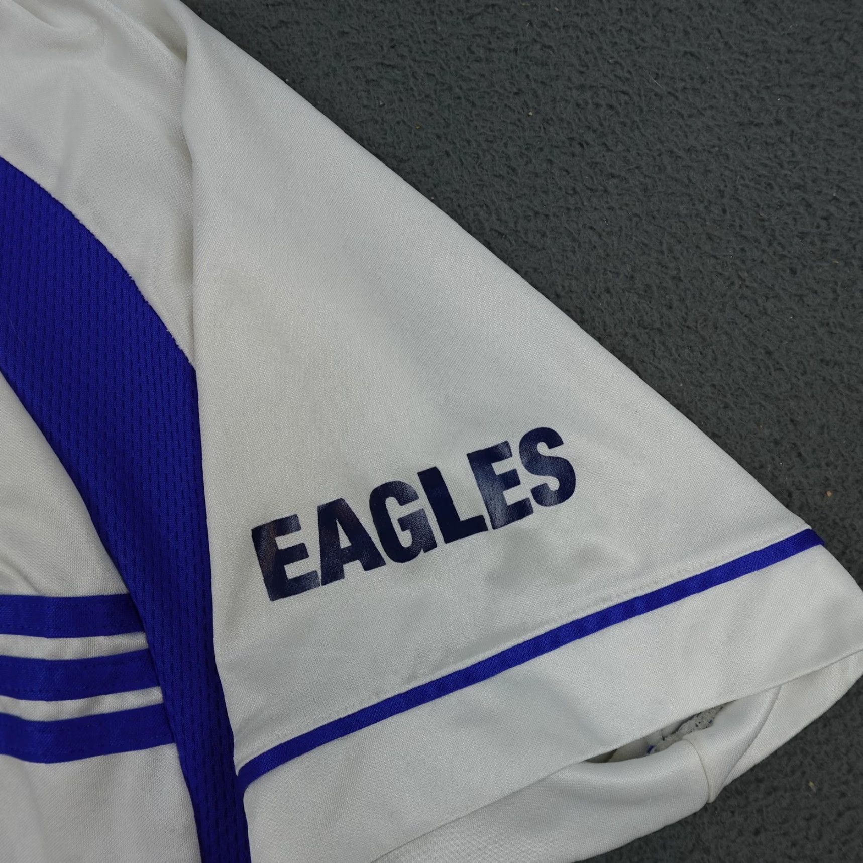 Adidas VINTAGE Adidas Shirt Mens M White Polo Collar Eagles Made USA 90s Size US M / EU 48-50 / 2 - 3 Thumbnail