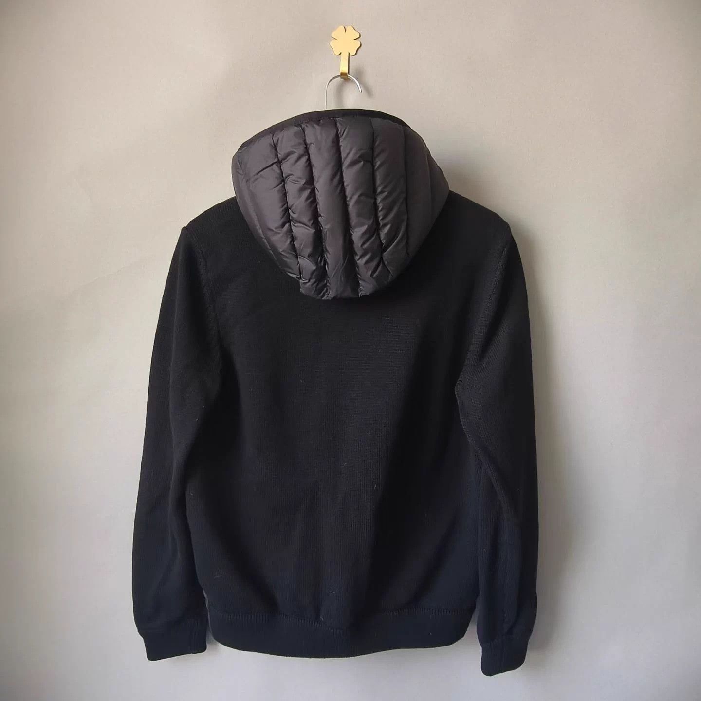 Prada Prada logo knit hem panelled down jacket 50 Size US M / EU 48-50 / 2 - 2 Thumbnail