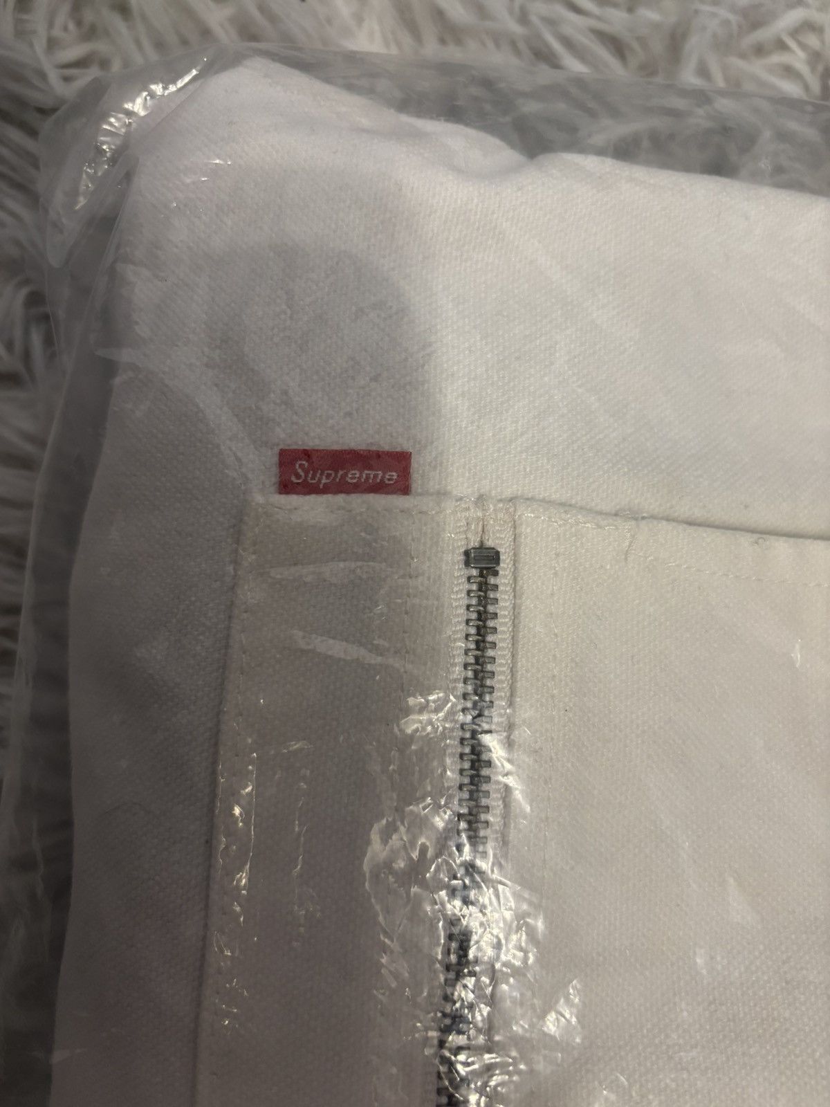 Supreme Supreme white leather collar work jacket FW20 Size US M / EU 48-50 / 2 - 4 Thumbnail