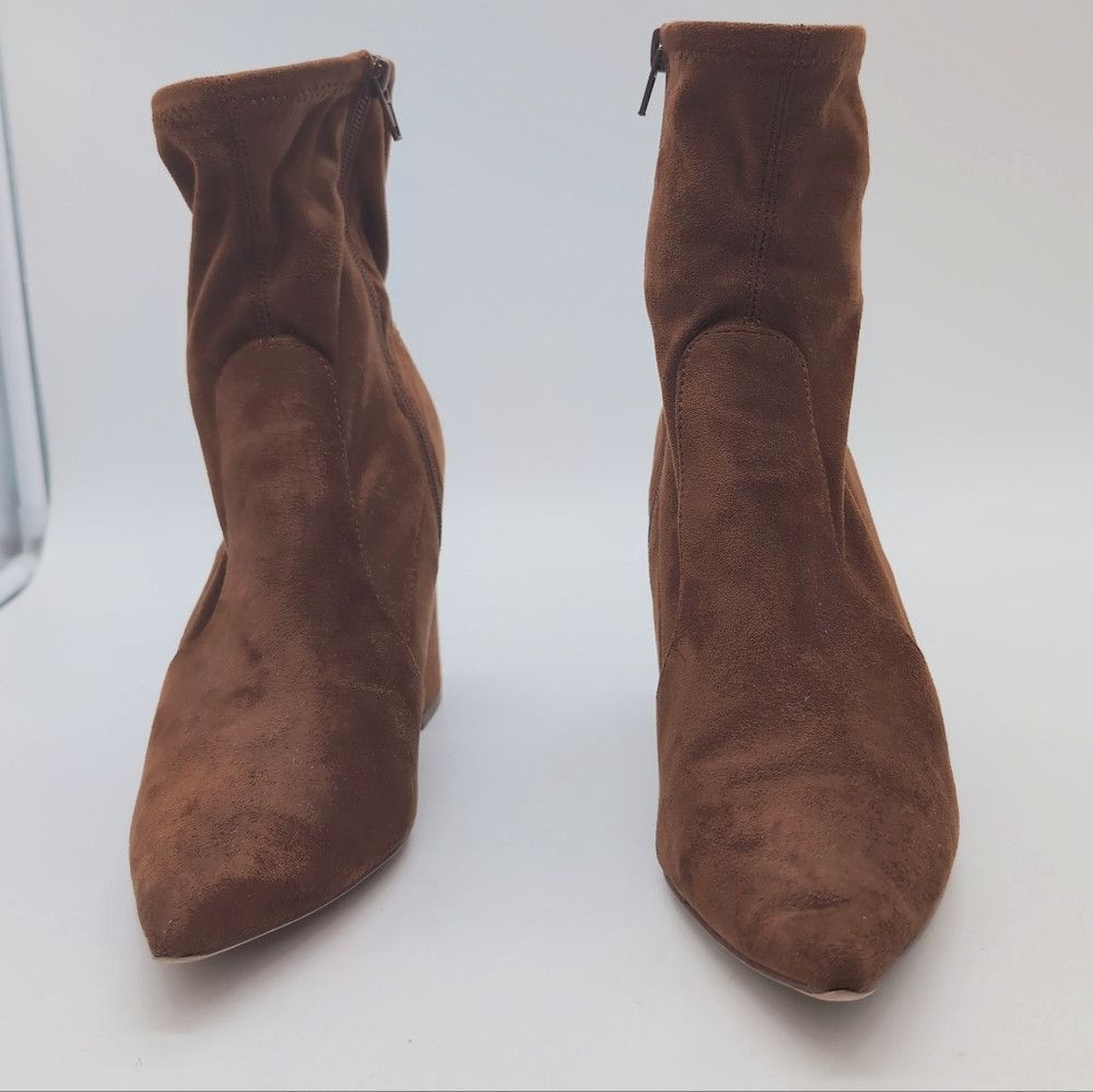 Steve Madden Steve Madden Sz 9 Brown Fabric Suede Ankle Boots Hayes Size US 9 / IT 39 - 3 Thumbnail