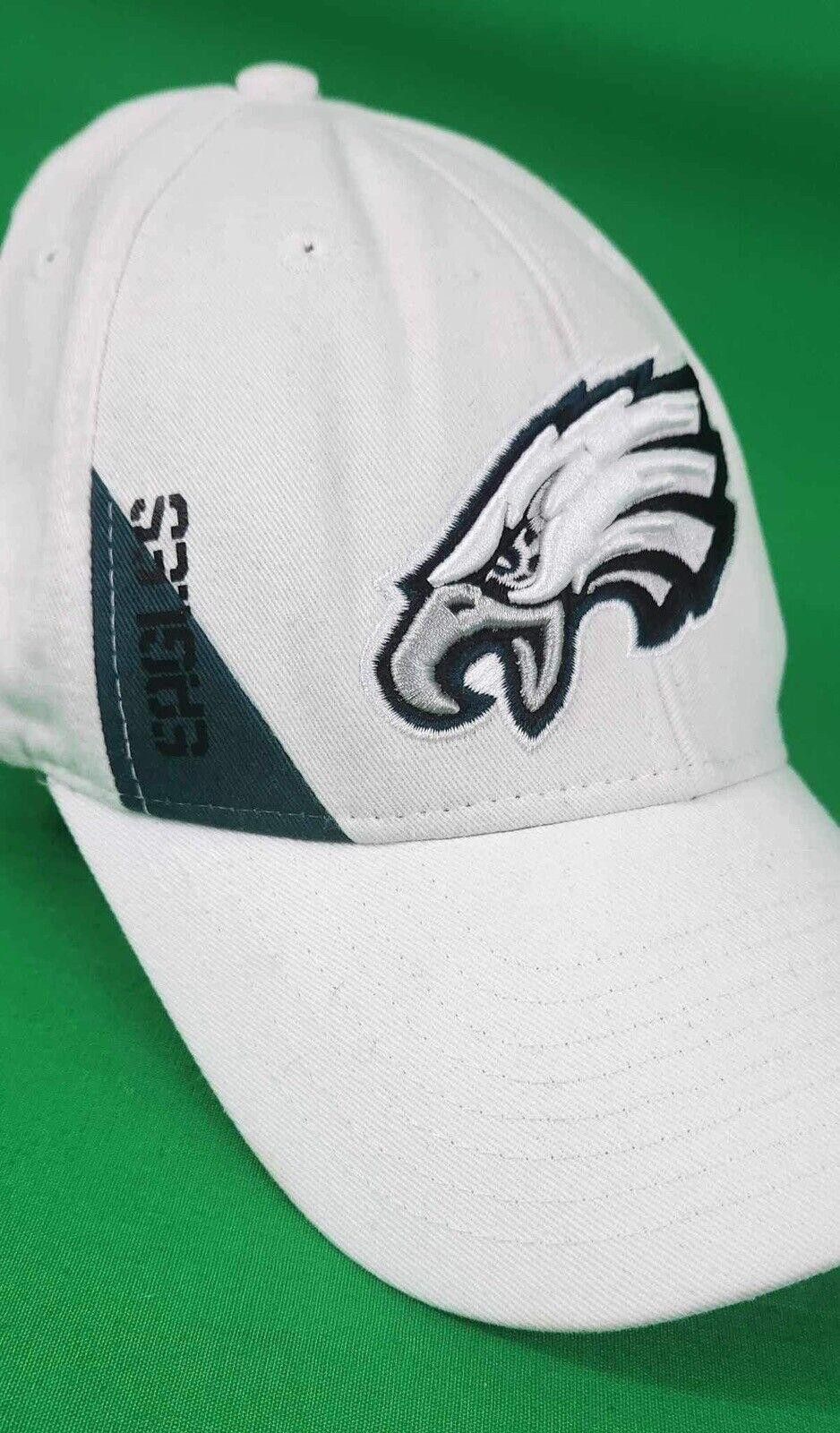 NFL Philadelphia Eagles White Adjustable Cap Size ONE SIZE - 2 Thumbnail