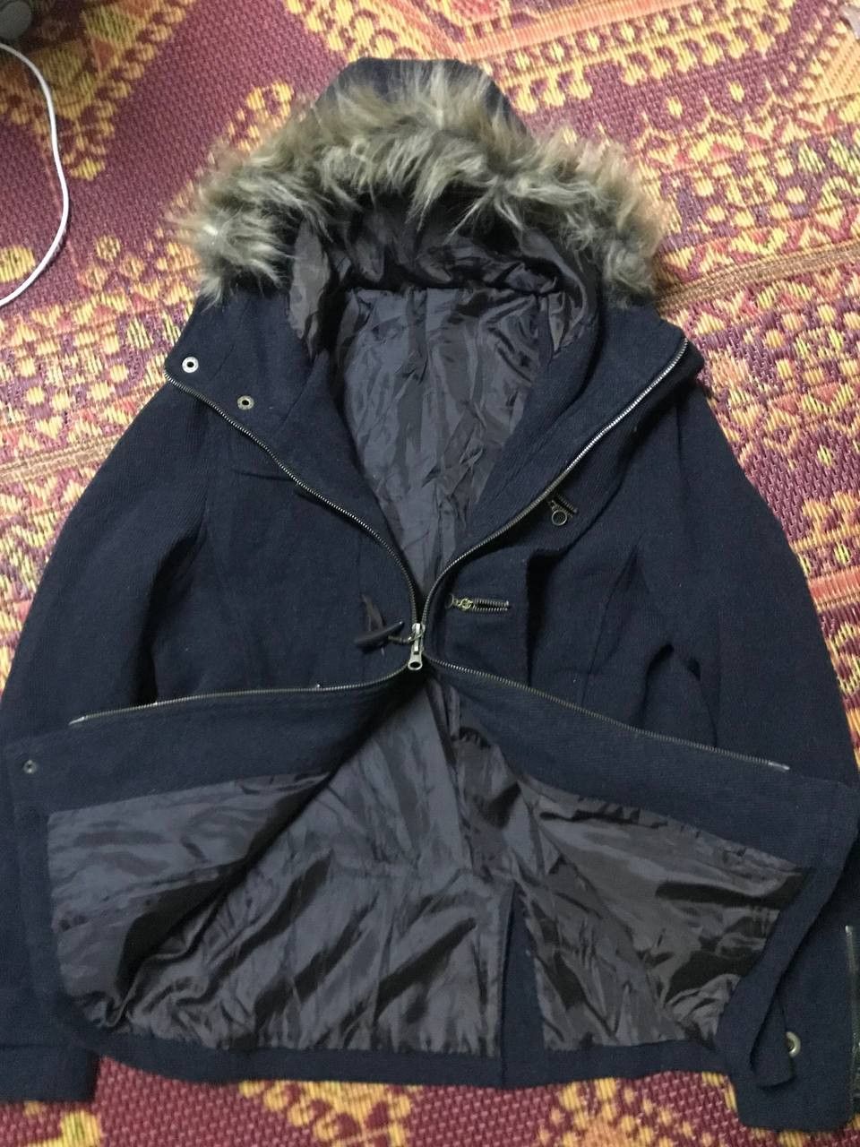 Japanese Brand × KMRii Semantic Design LGB Style Faux Fur Hoodie Duffel Jacket Size US S / EU 44-46 / 1 - 1 Thumbnail