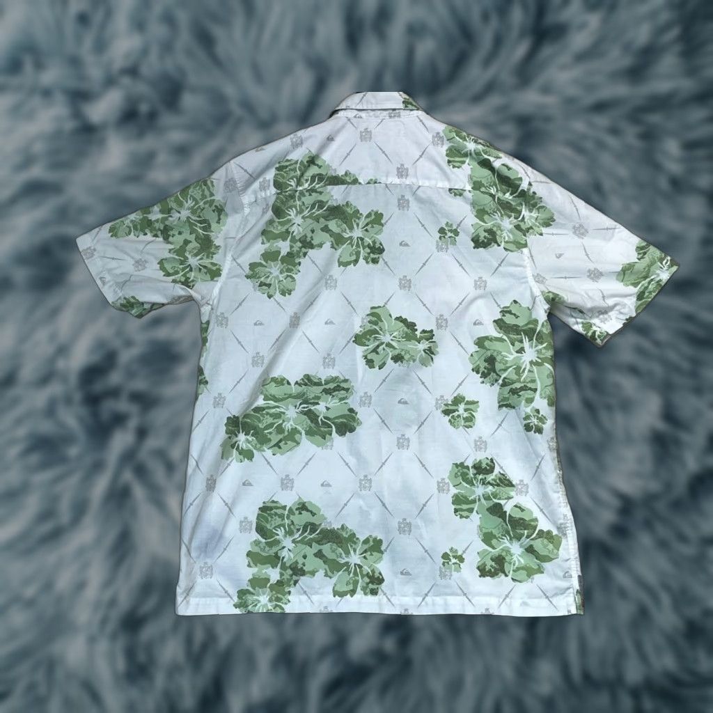 Quiksilver Quiksilver Shirt Men L Green Floral Button-Up Pocket Short Sleeve Hawaiian Size US L / EU 52-54 / 3 - 1 Thumbnail