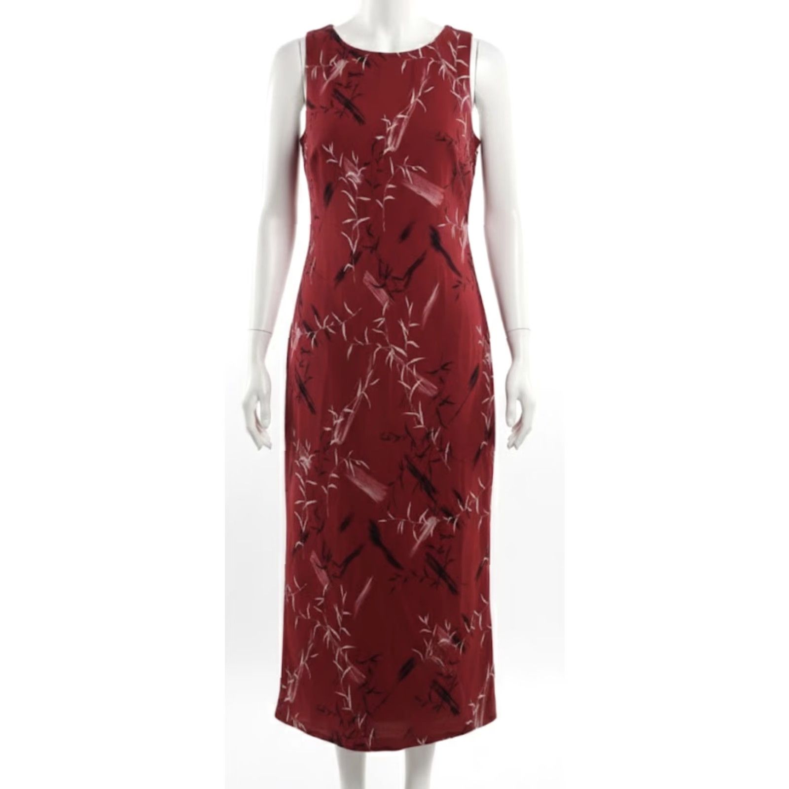 Vintage VINTAGE JM Studio Dress Womens 14 Red Floral A-Line Maxi Lined Fairy Y2K Size XL / US 12-14 / IT 48-50 - 2 Thumbnail