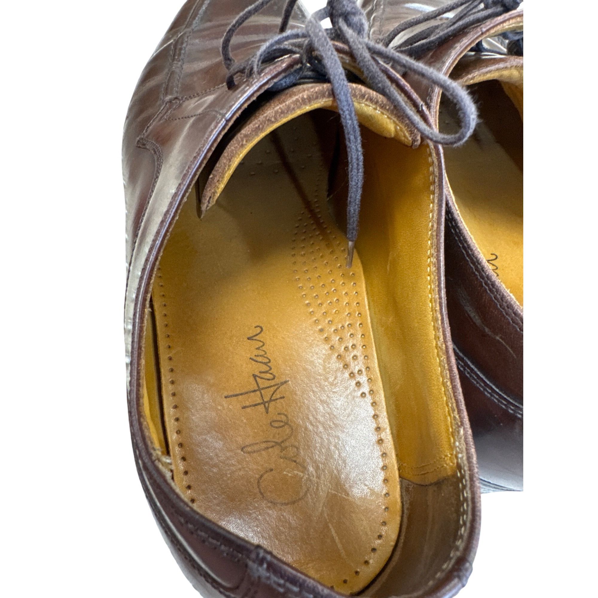 Cole Haan Cole Haan Mens Brown Leather Oxford Shoes Size 10M SKU 7800 Size US 10 / EU 43 - 11 Thumbnail