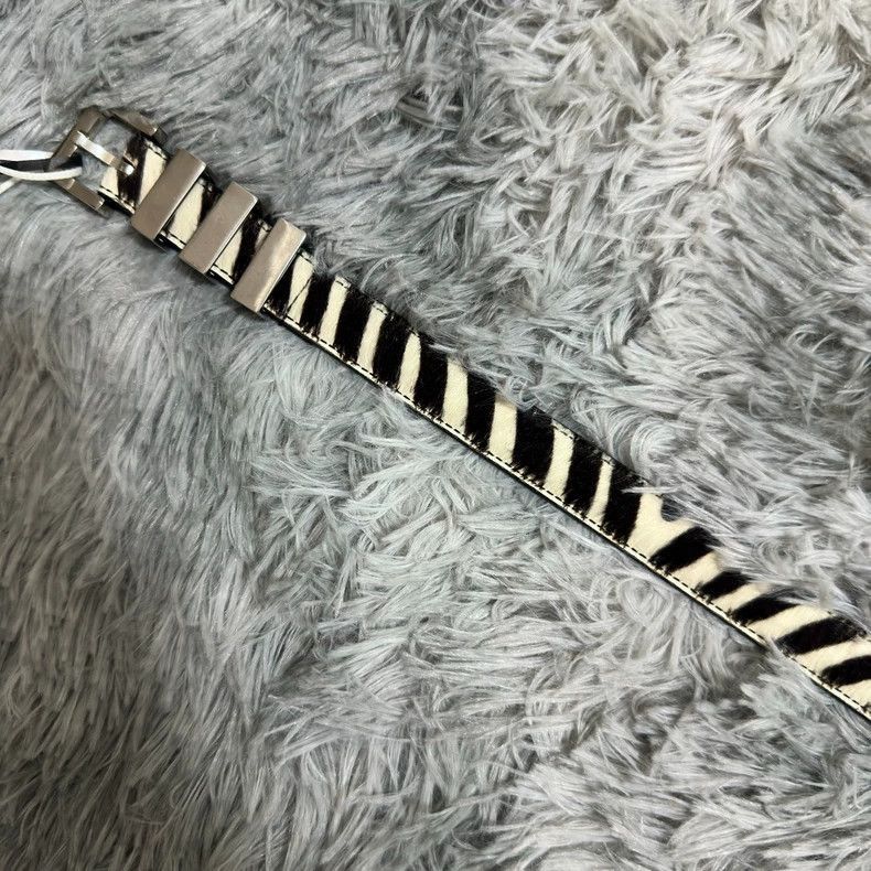 Saint Laurent Paris Saint Laurent Zebra Print Belt-2505 Size ONE SIZE - 3 Thumbnail