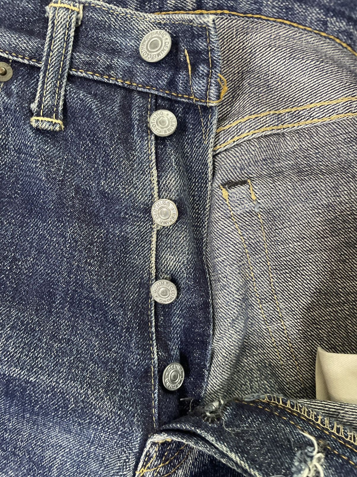 Denime Vintage Denime Orizzonti Selvedge Faded Distresed Denim Size US 30 / EU 46 - 18 Thumbnail