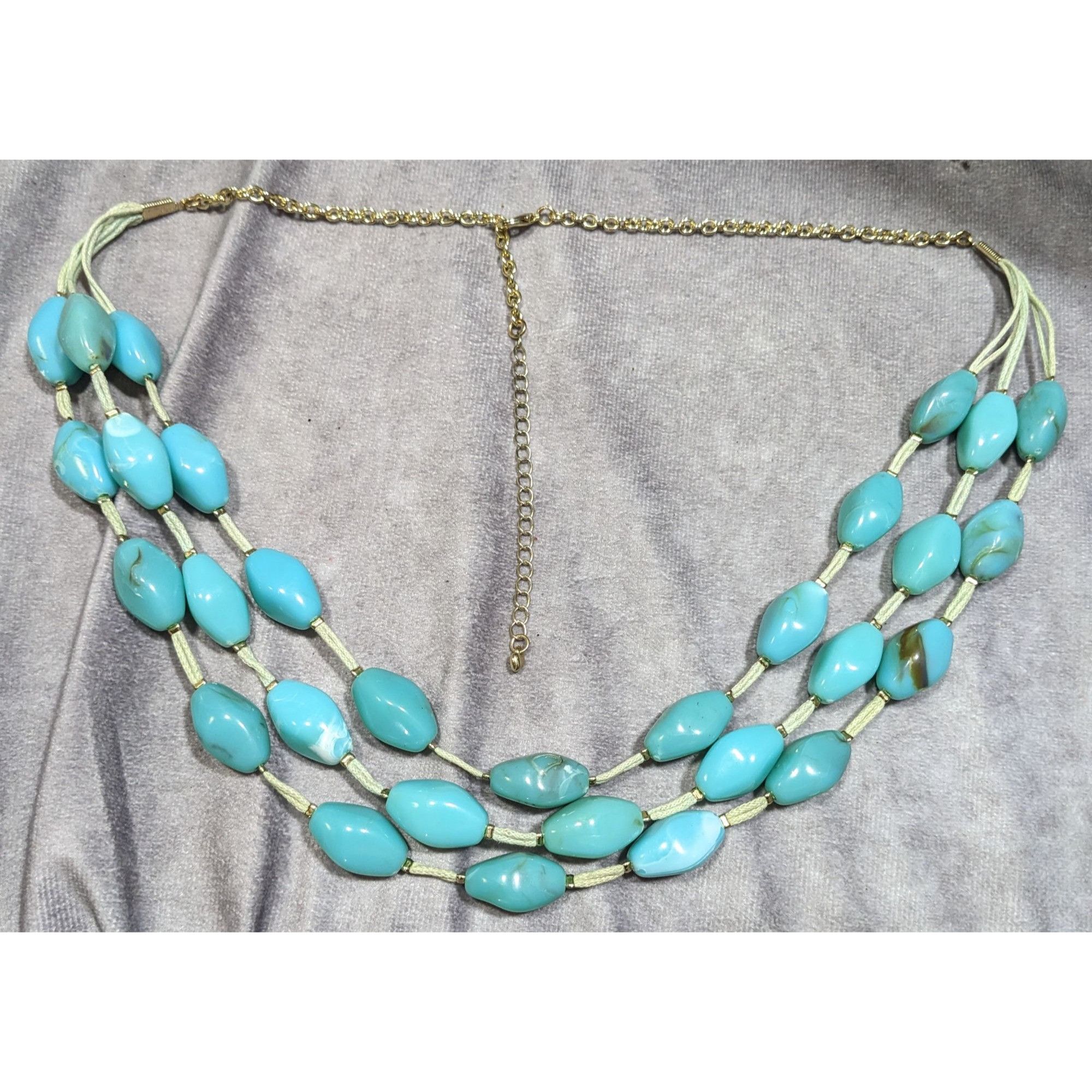 Other Bohemian Faux Turquoise Beaded Layered Necklace Size ONE SIZE - 6 Thumbnail