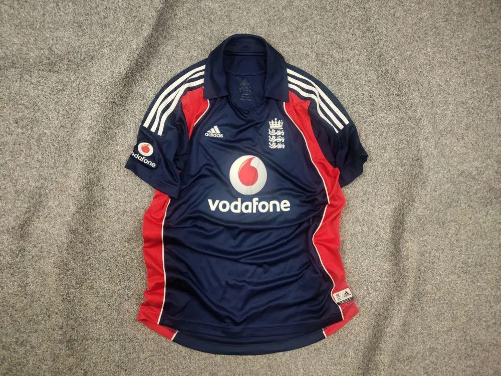 Adidas Adidas England 2008 Cricket Shirt Vodafone Vintage Jersey Size US M / EU 48-50 / 2 - 1 Thumbnail