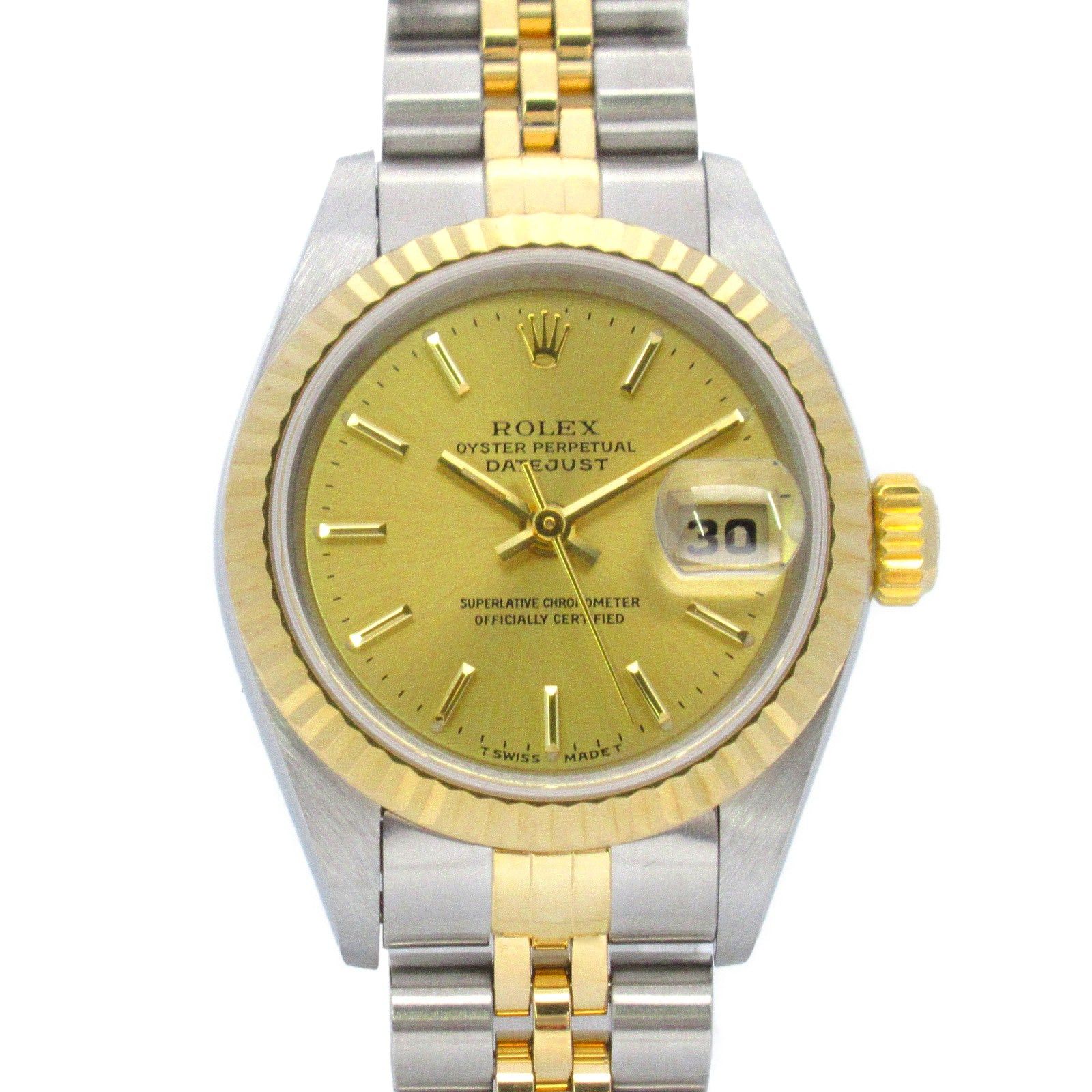 Rolex Rolex Datejust U Number Women Watch Automatic Winding K18 (Yellow Gold) Stainless Steel Gold Ch/Ba Size ONE SIZE - 1 Thumbnail