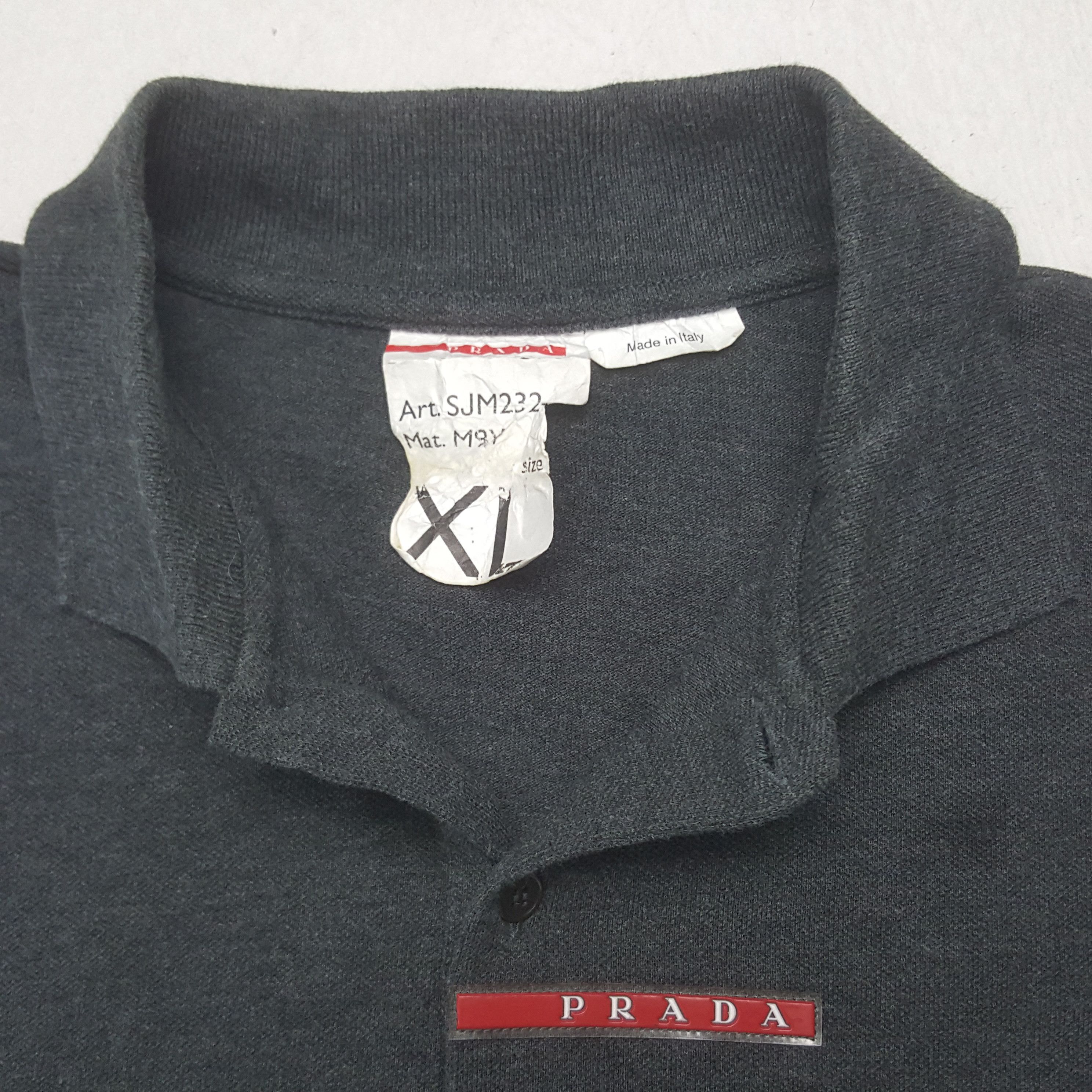 Prada Vintage Prada Italian Brand Polos C301N69 Size US XL / EU 56 / 4 - 4 Thumbnail