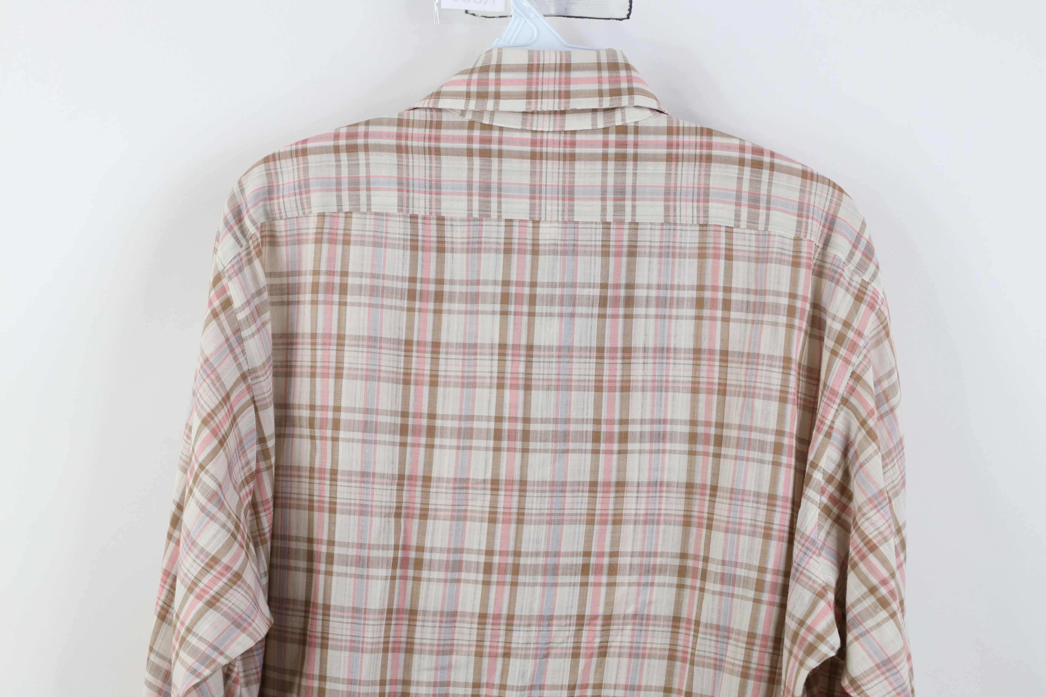 Vintage Vintage 60s 70s Western Collared Button Shirt Plaid USA Size US M / EU 48-50 / 2 - 13 Thumbnail