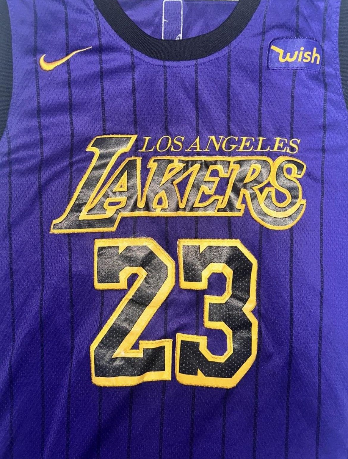 NBA × Nike × Vintage Nike NBA Swingman Lakers Lebron James Jersey SIZE 52 Size US XL / EU 56 / 4 - 2 Thumbnail
