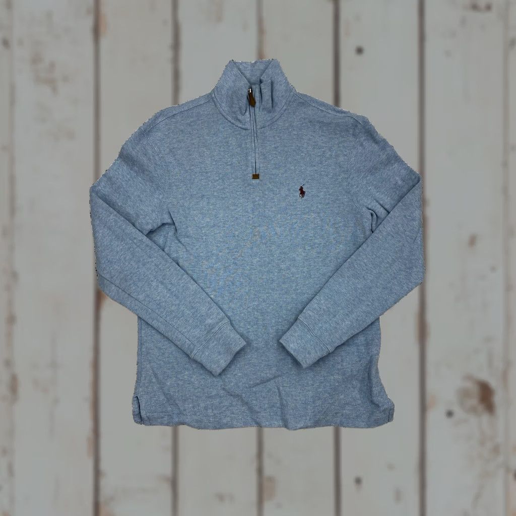 Polo Ralph Lauren VINTAGE Polo Ralph Lauren Sweater Adult S Blue 1/4 Zip Pullover Logo Y2K Mens Size US S / EU 44-46 / 1 - 1 Thumbnail